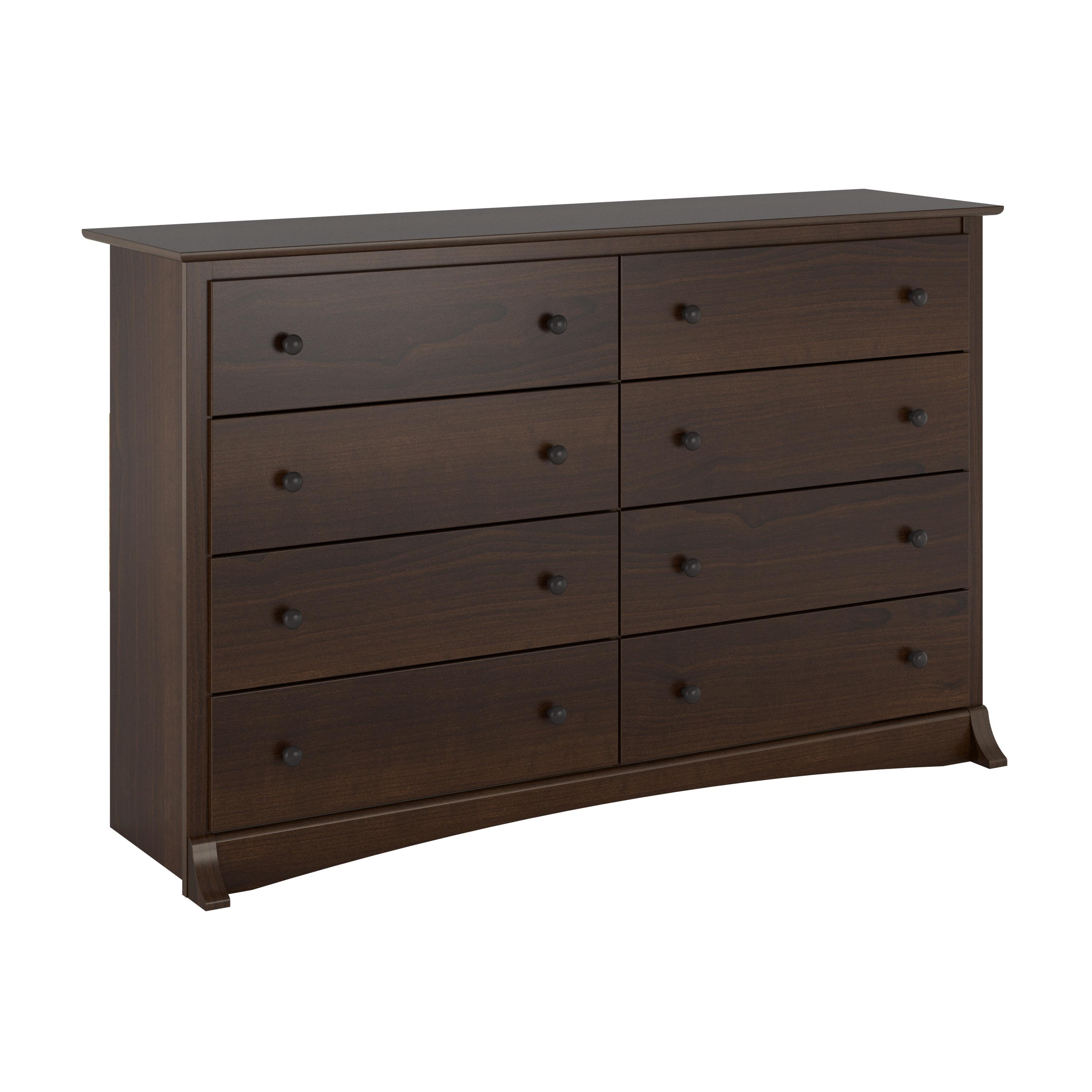 Sonoma 8 Drawer Dresser Espresso - Prepac: Laminated MDF, Metal Hardware, Includes Anti-Tip Kit