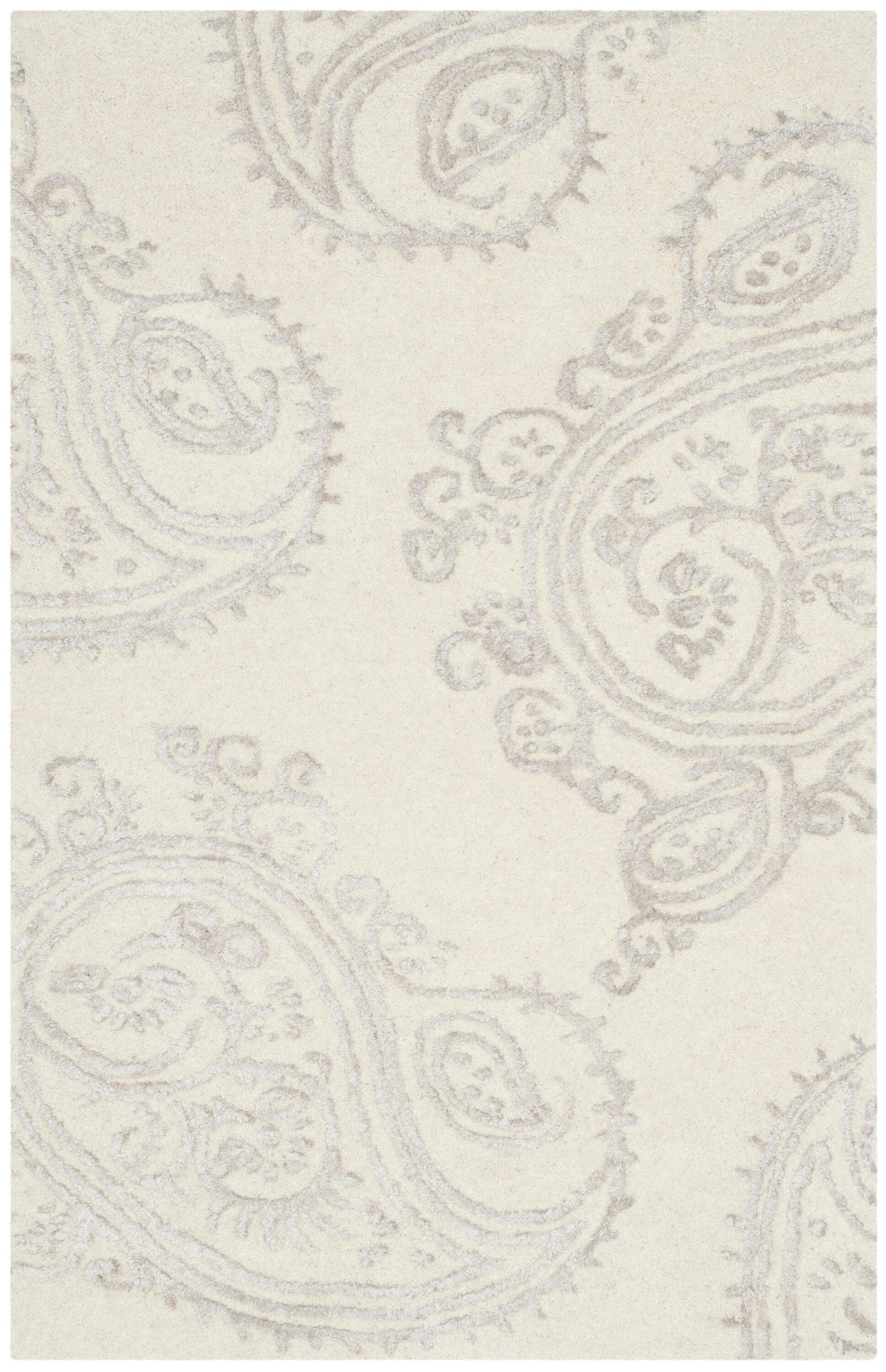 Bella BEL153 Hand Tufted Accent Rug - Ivory/Beige - 2'6"x4' - Safavieh.