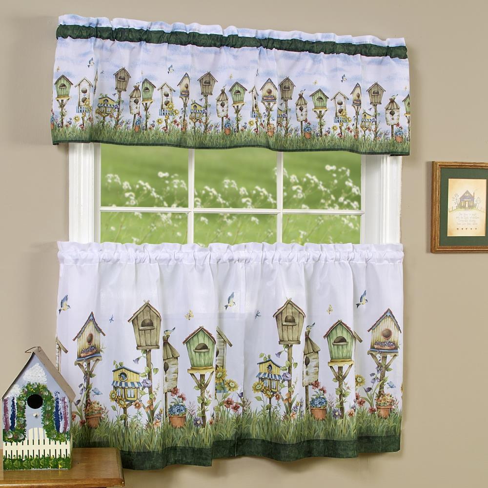 Achim Kitchen Curtain And Valance Set, Home Sweet Home