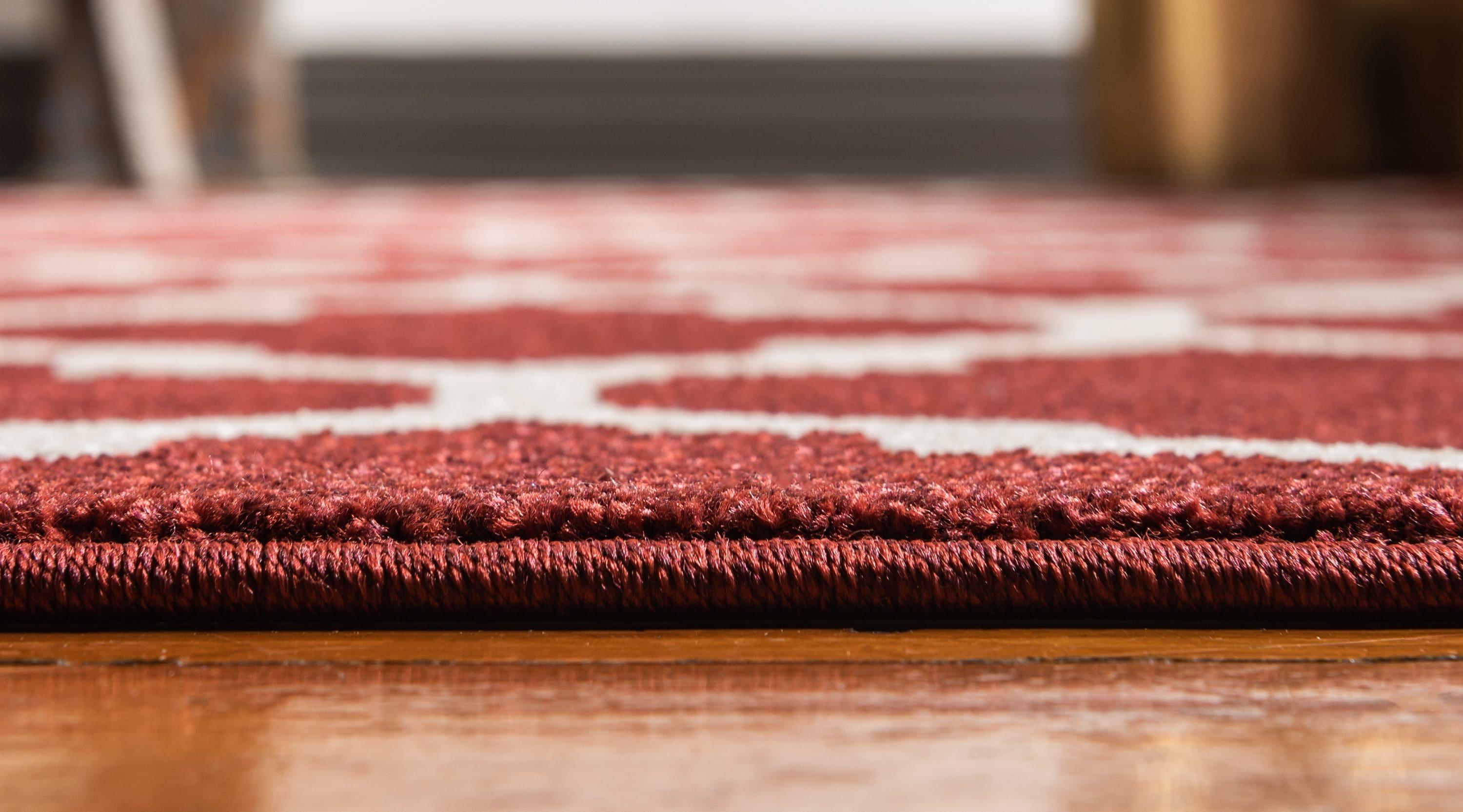 Unique Loom 7' 1 x 10' 0 Trellis Philadelphia Dark Terracotta Area Rug