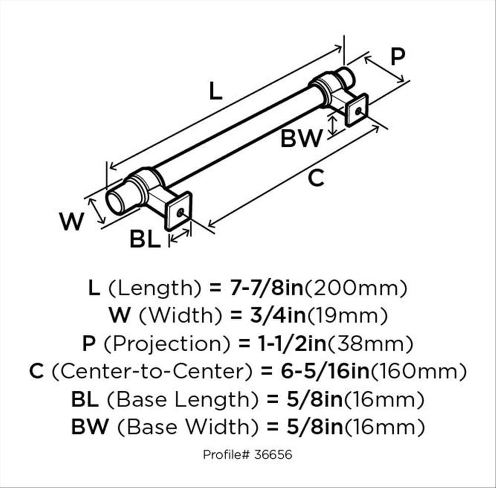 Glacio 6 5/16" Center to Center Bar Pull