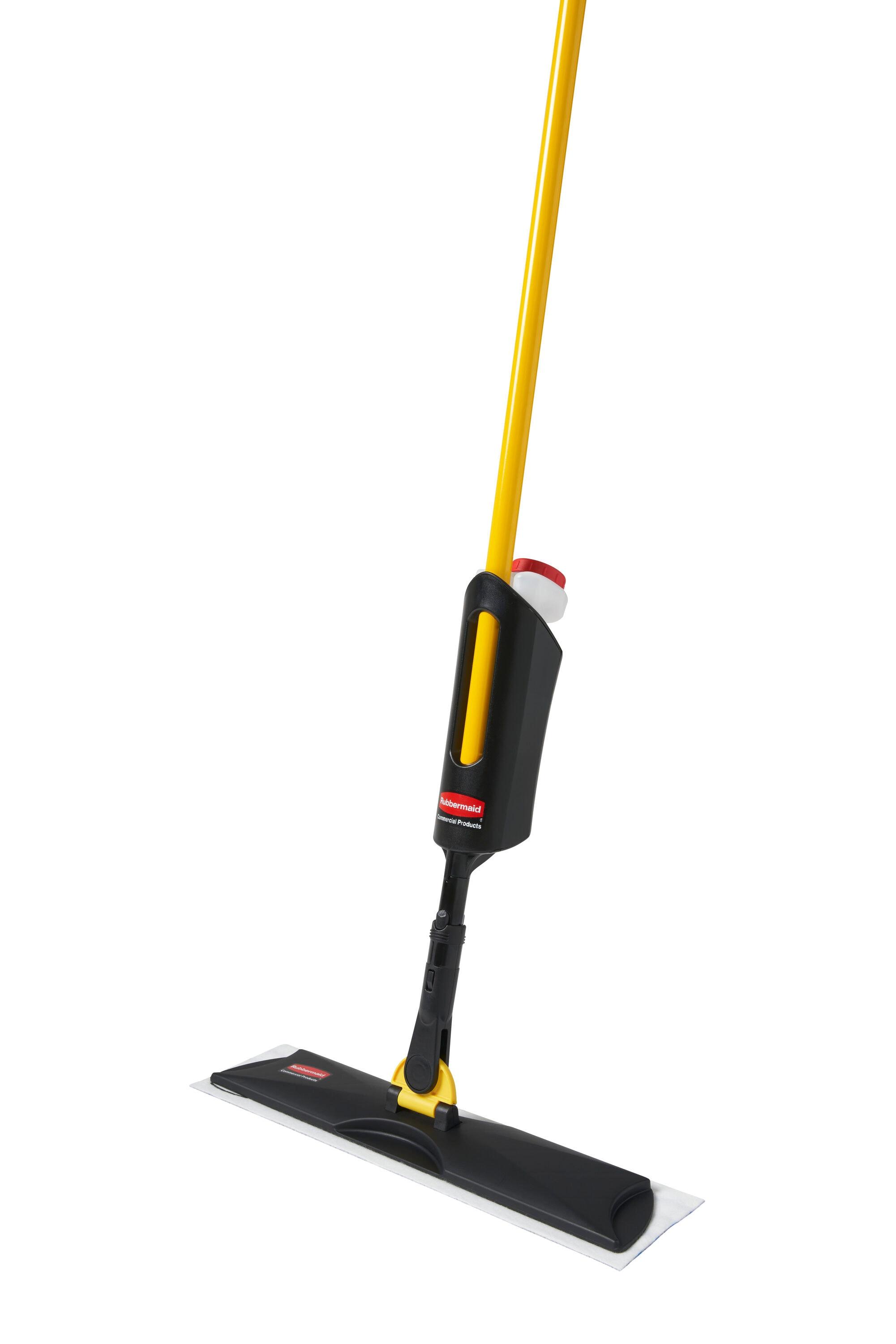 Rubbermaid Commercial Products Spray Mop Kit Includes Mop + Pads for All Floor Types/Hardwood/Vinyl/Tile
