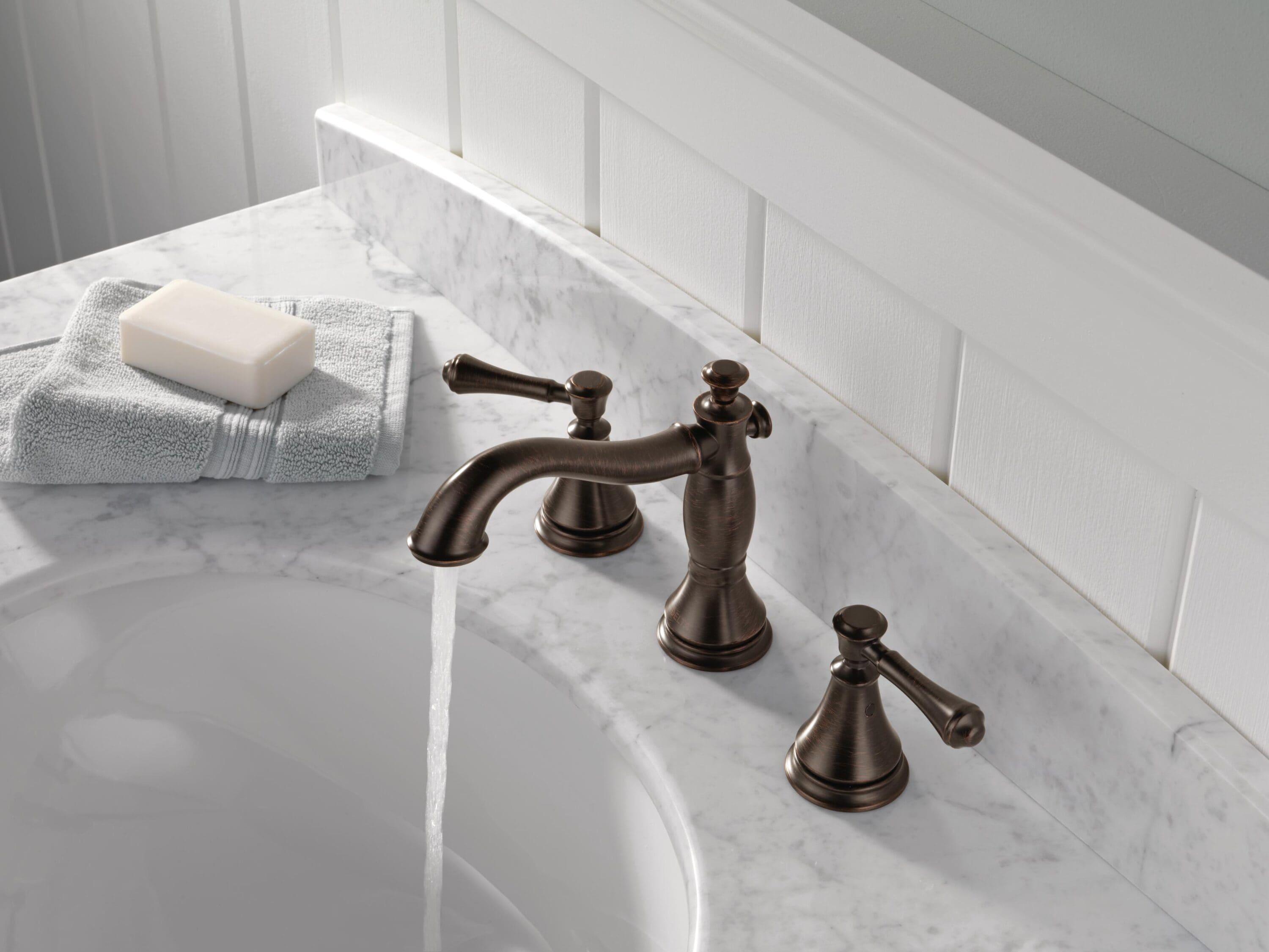 Cassidy Widespread Bathroom Faucet 3 Hole, 2-handle Bathroom Sink Faucet with Drain Assembly