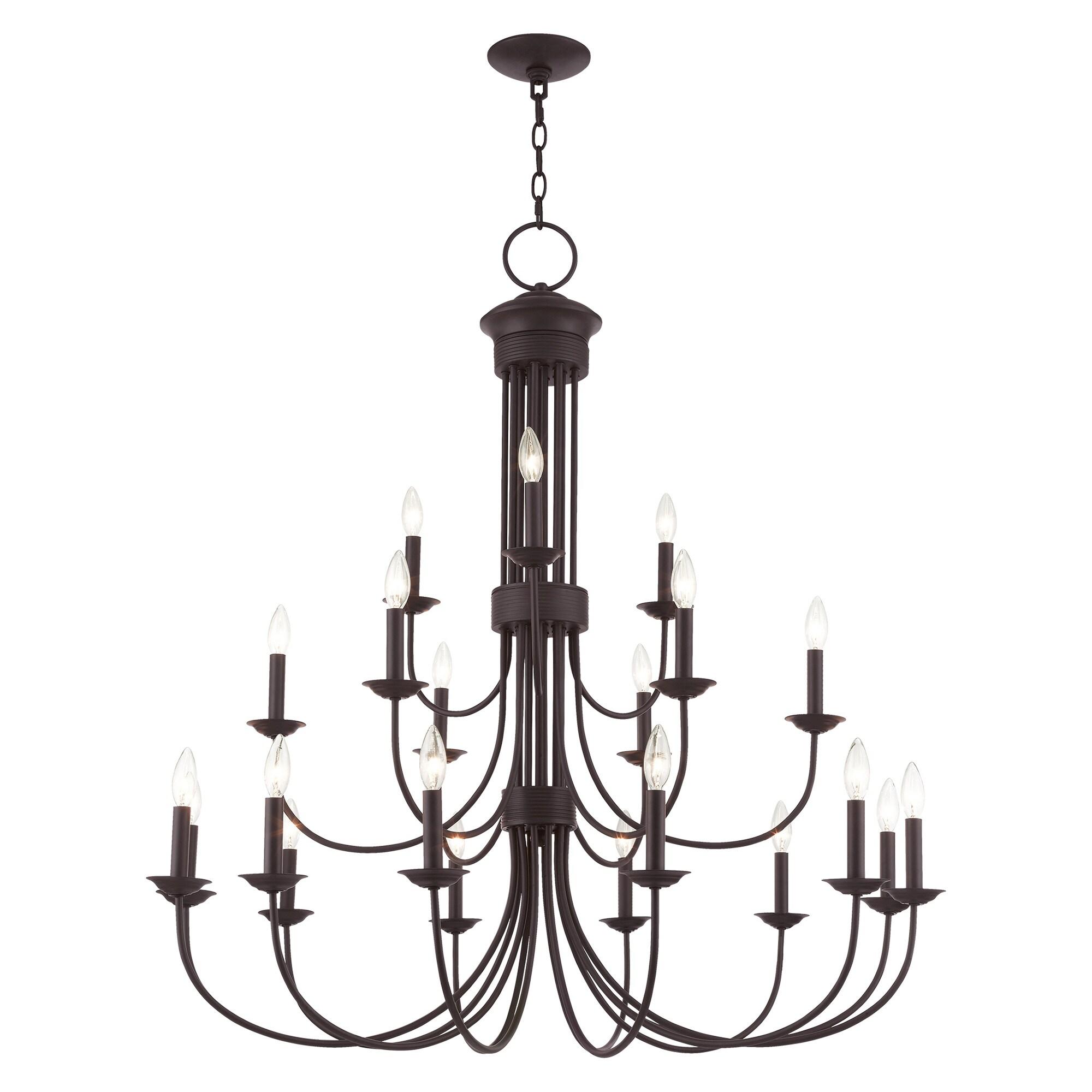 Livex Lighting Estate 21 - Light Chandelier in  Bronze
