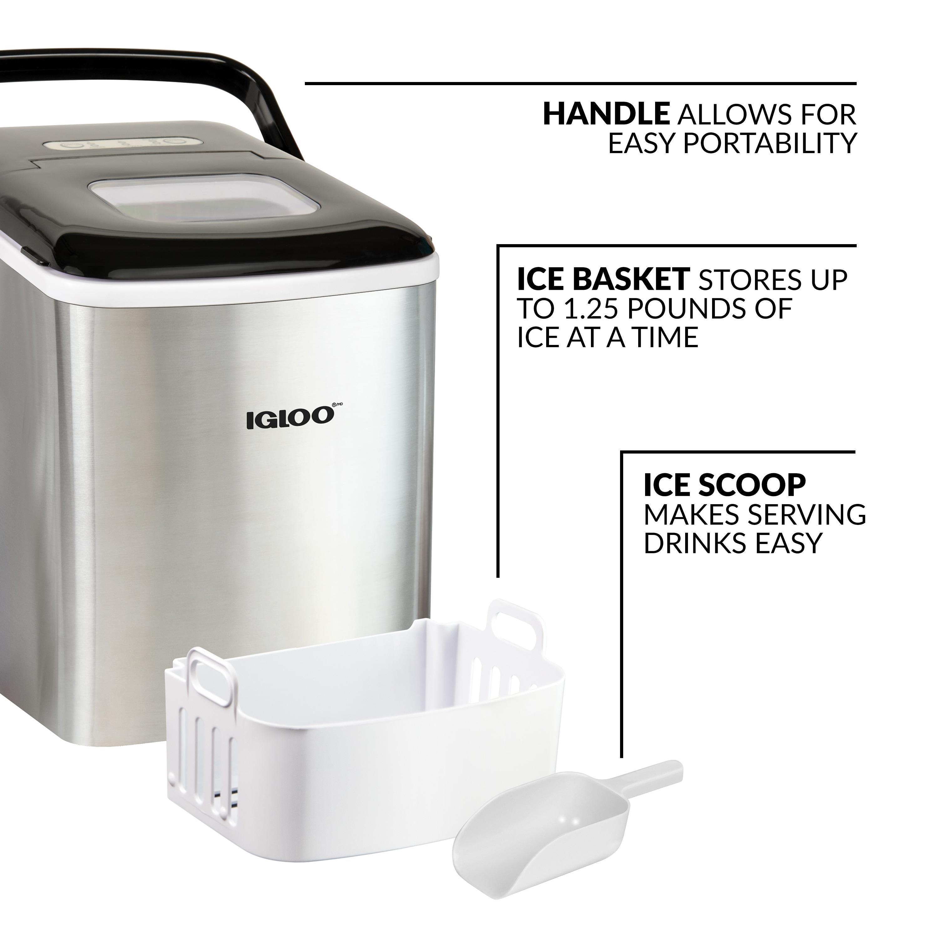 Igloo Igloo 26-Pound Automatic Self-Cleaning Portable Countertop Ice Maker Machine With Handle