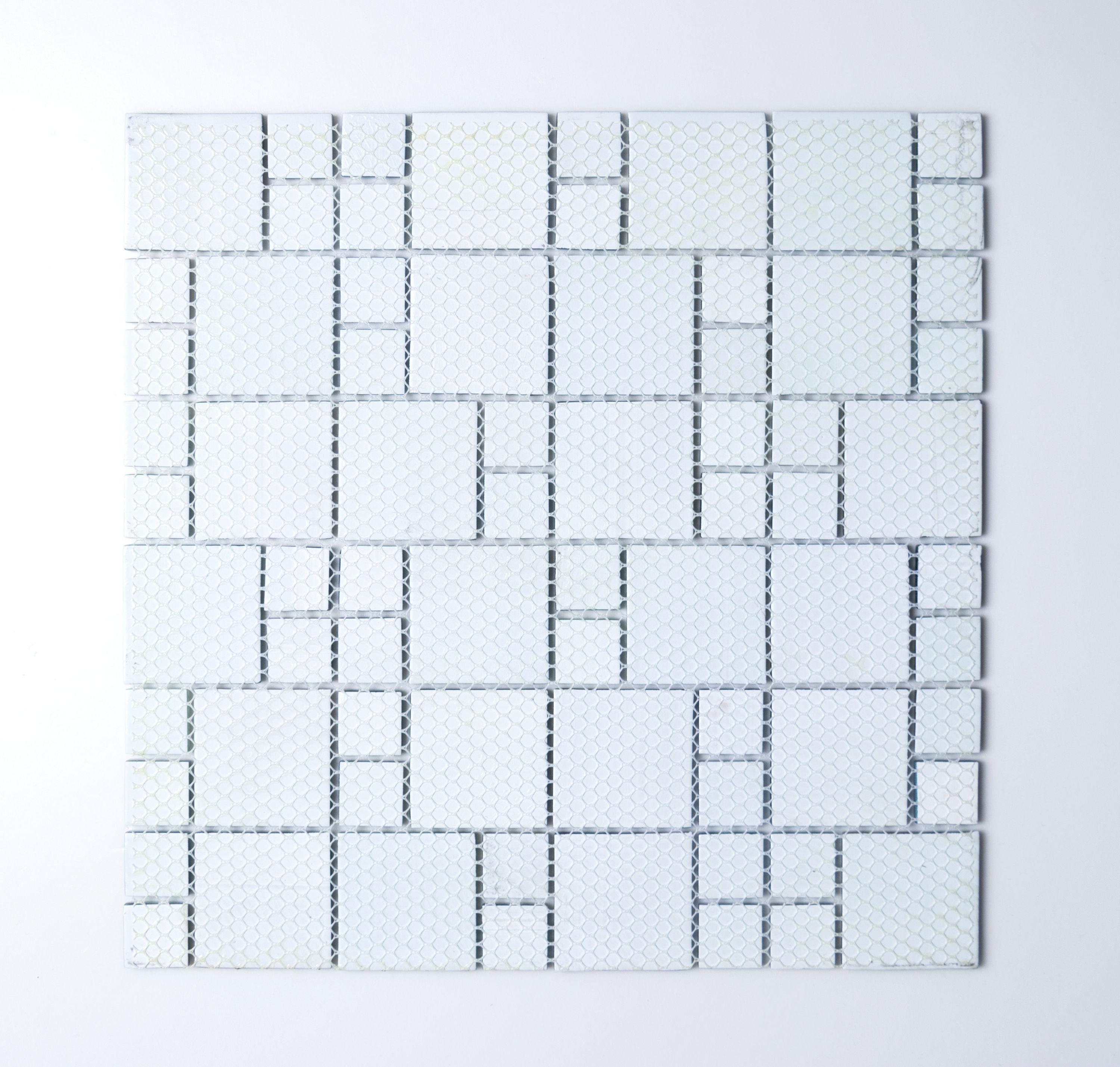 Swimming Pool Random Sized Straight Edge Glass Mosaic Tile
