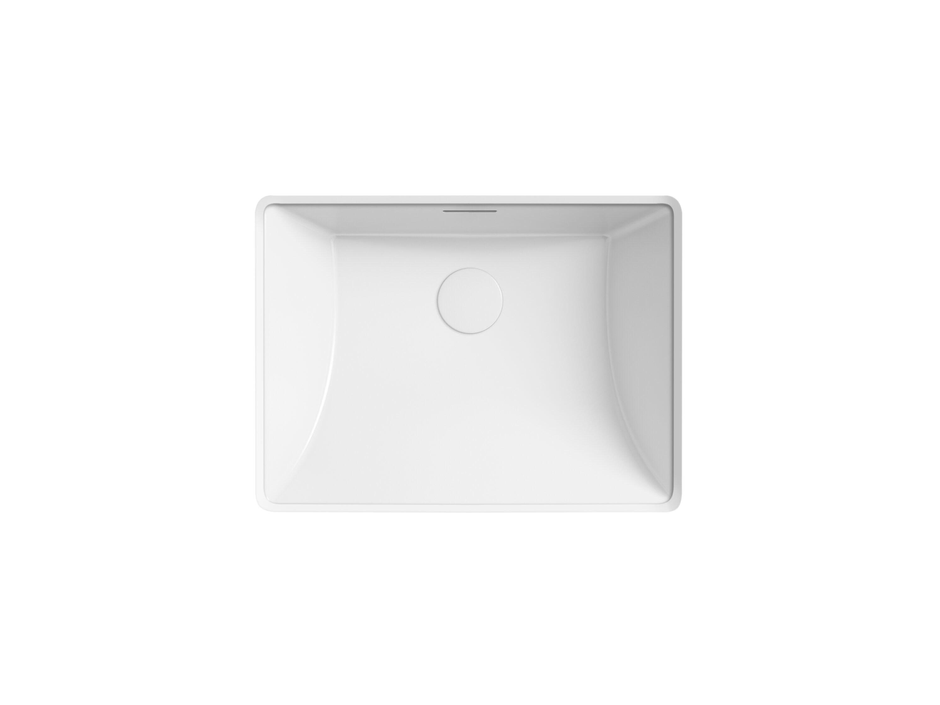 Brazn Rectangle Undermount Bathroom Sink