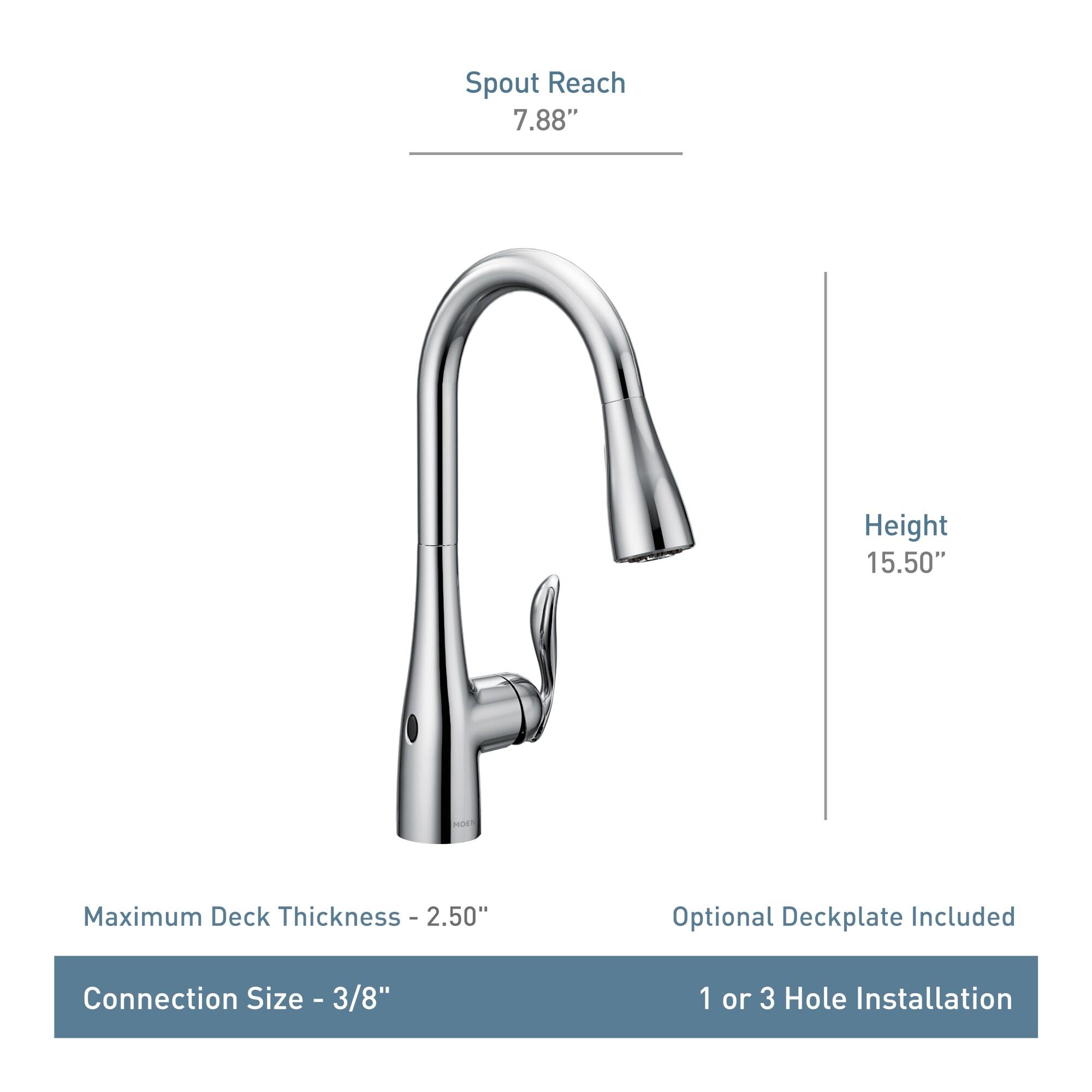 Moen Arbor MotionSense Wave Single Handle Pulldown Kitchen Faucet with Power Clean Technology