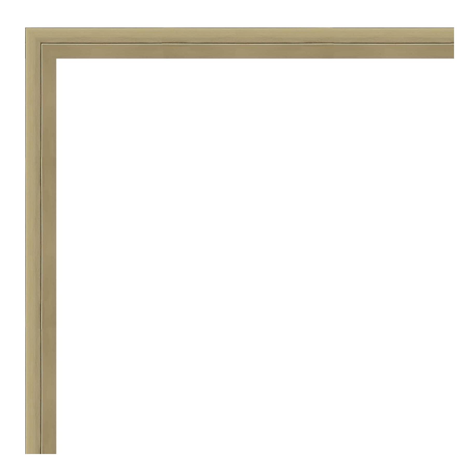Elegant Bronze & Gold Wood Bathroom Vanity Mirror 19x25