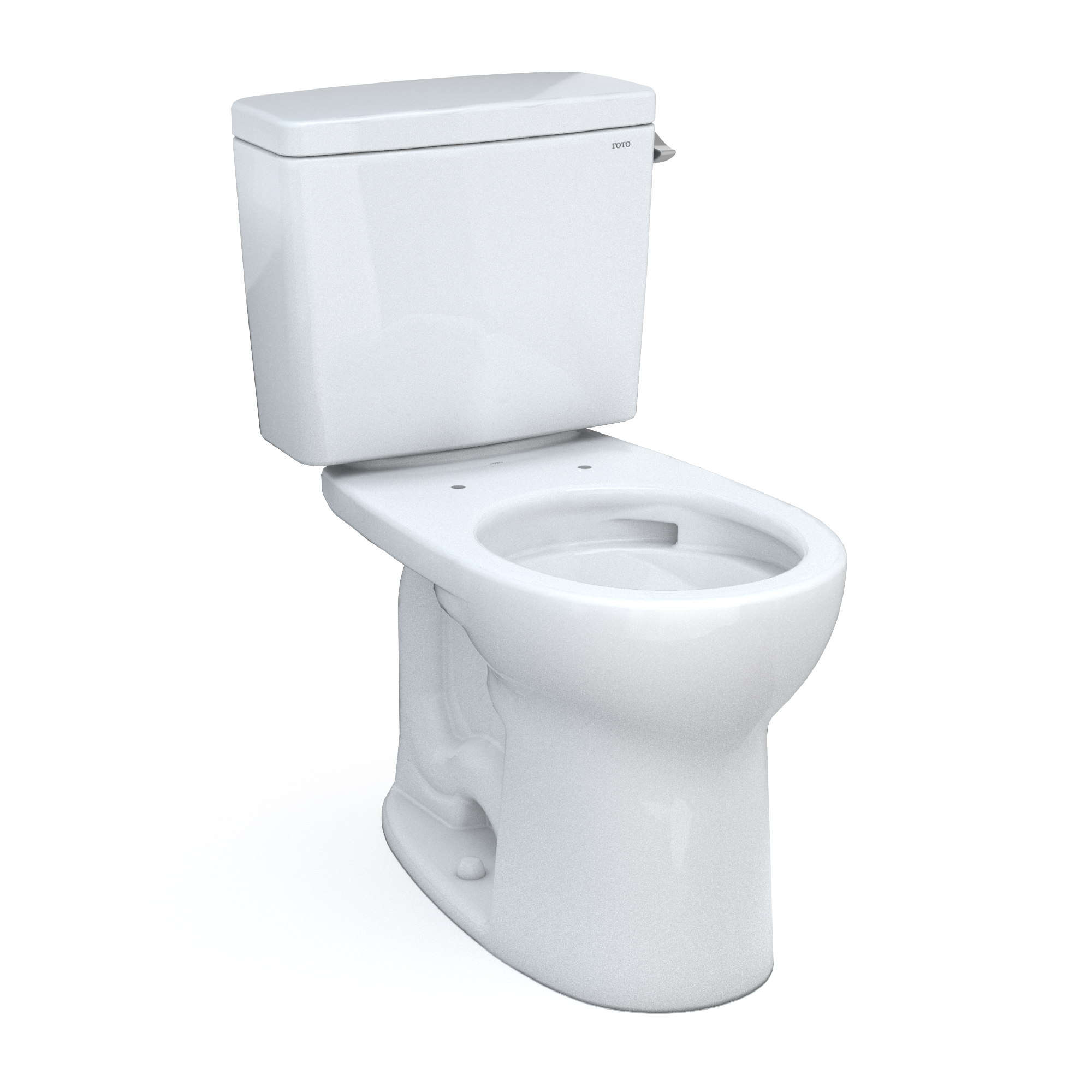 Drake® 1.28 GPF Water Efficient Round Two-Piece Toilet with Tornado Flush (Seat Not Included)