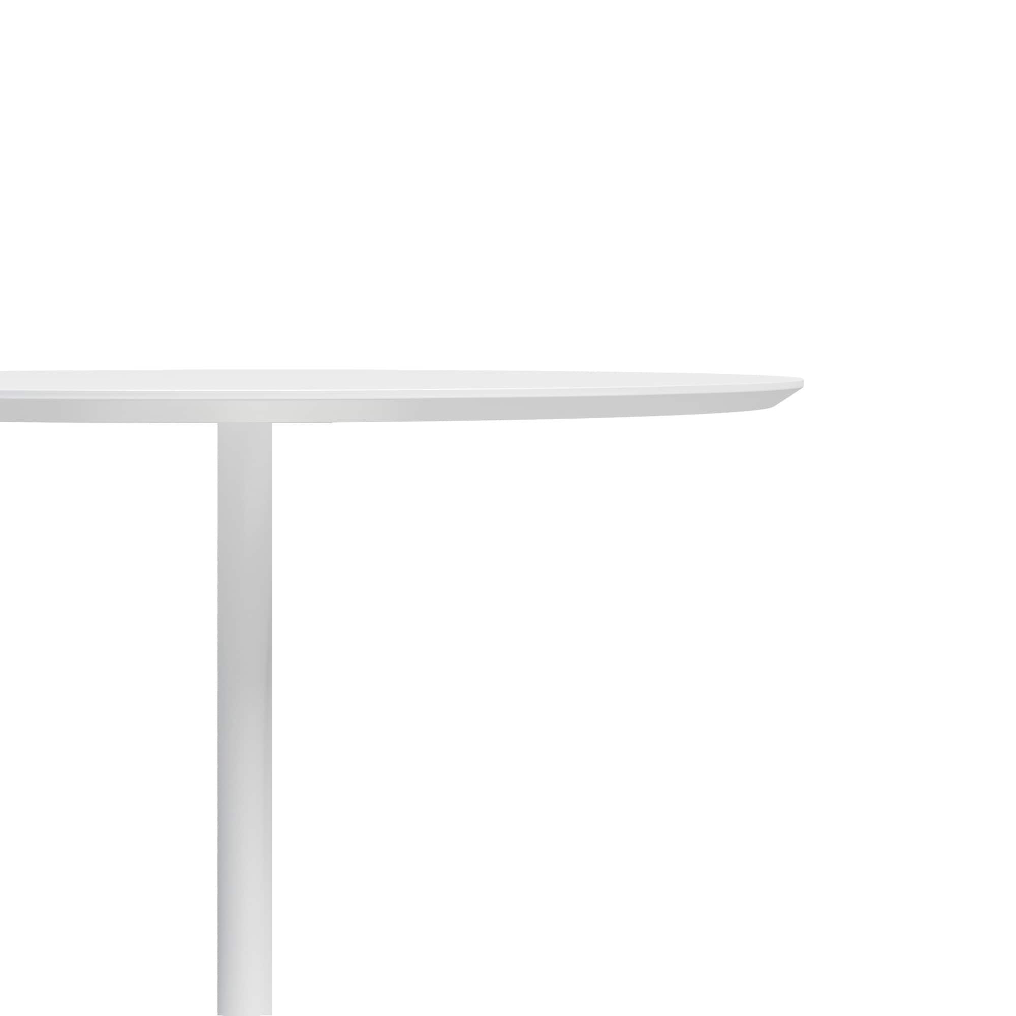 31.5" Kurv Cafe Dining Table White - Jamesdar: Chic, Modern, Space-Saving Design