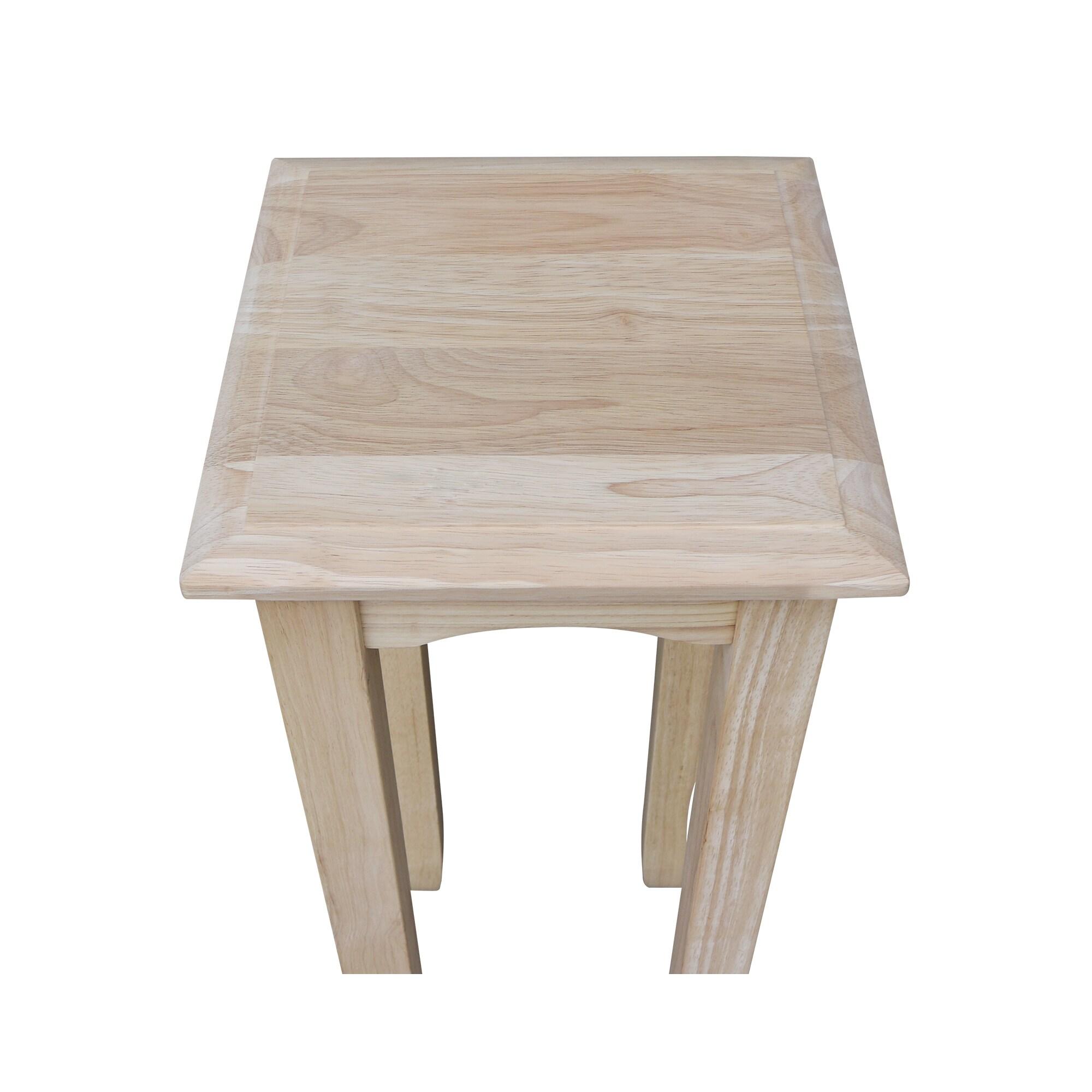 30" Tea Table Unfinished - International Concepts