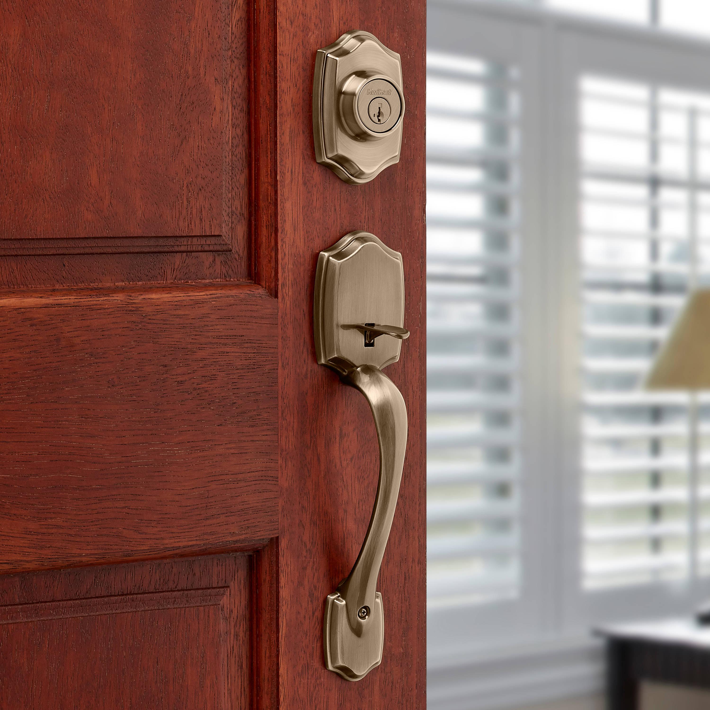 Handleset with Deadbolt and Door Two Piece and Rosette