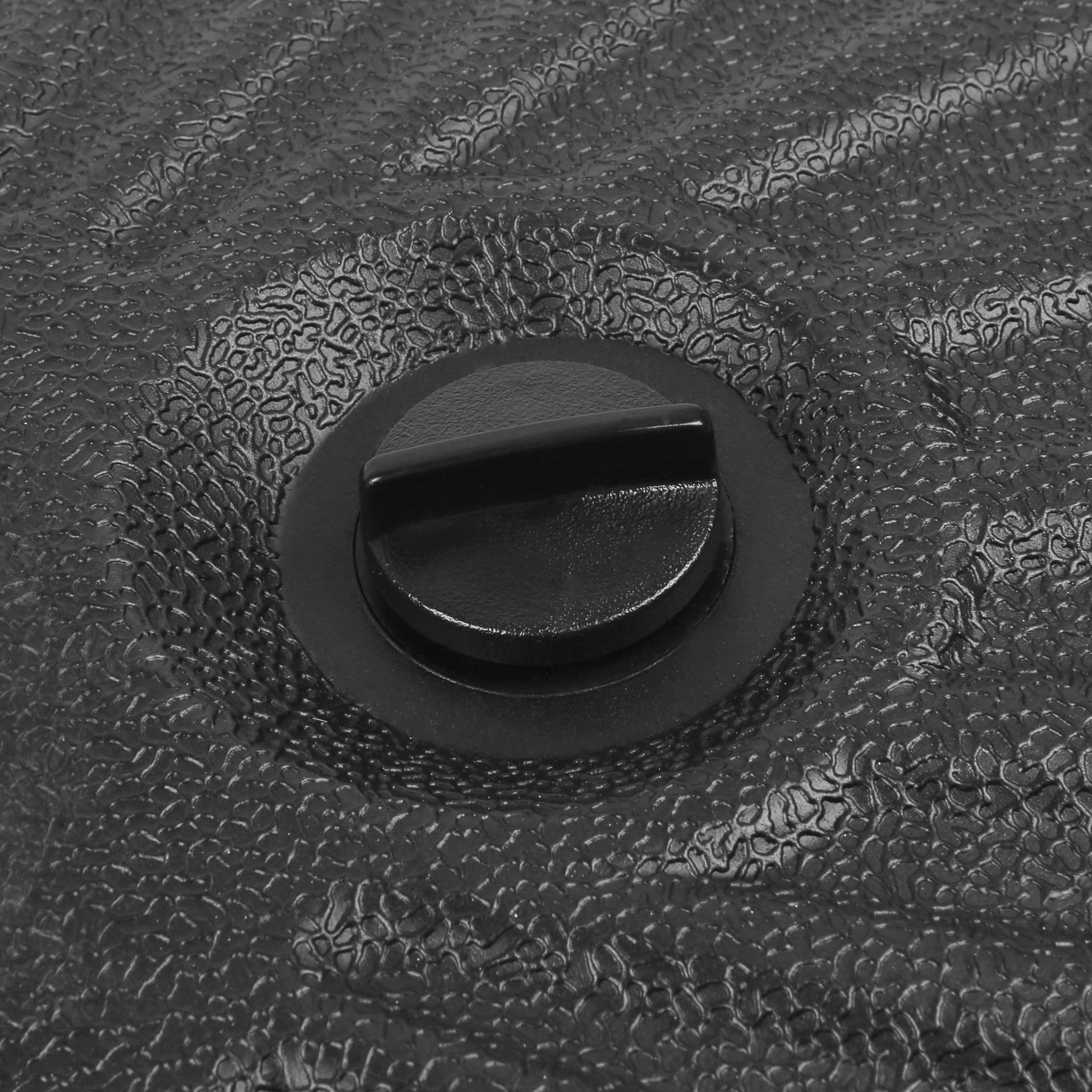 Black Round Fillable Plastic Patio Umbrella Base