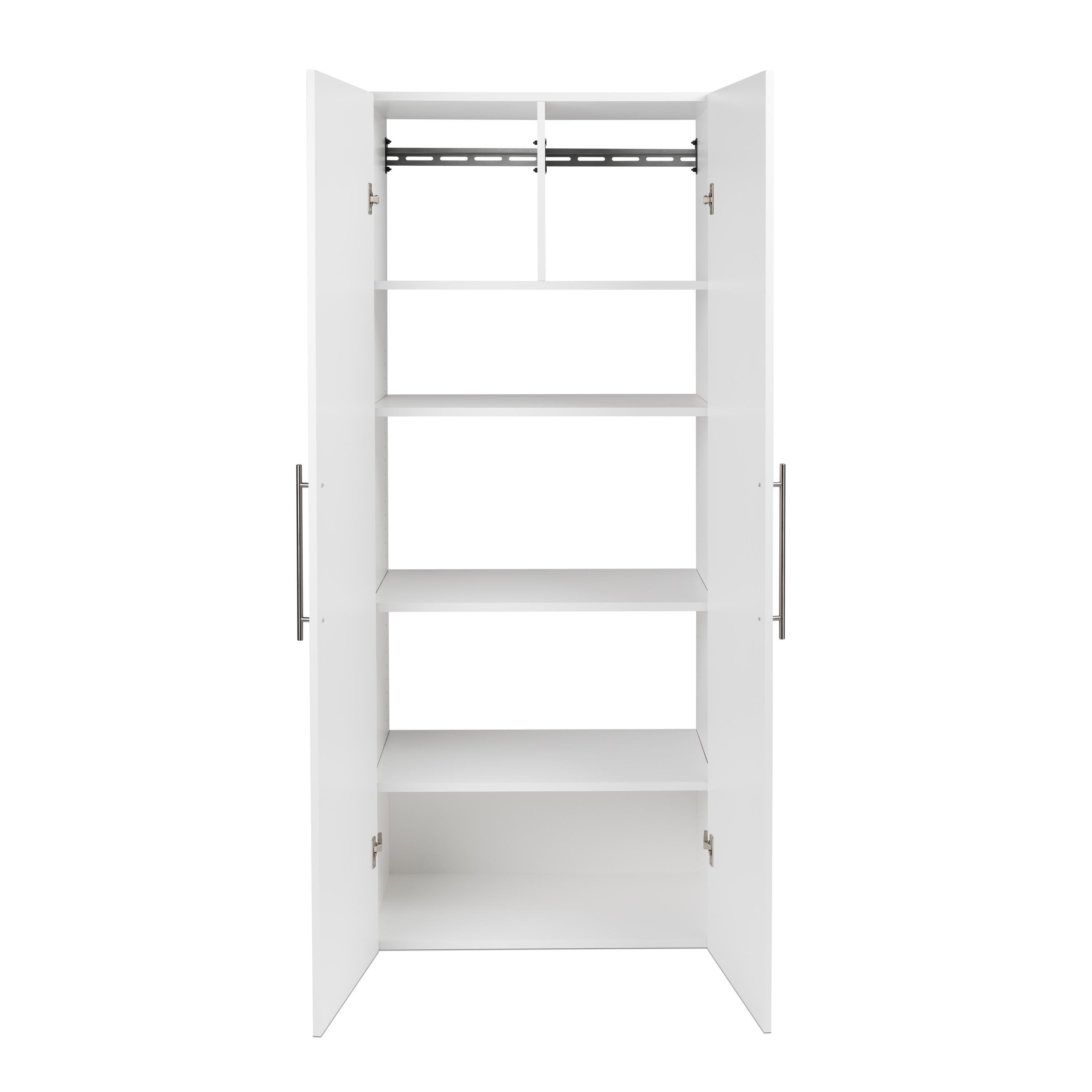 30" Hangups Large Storage Cabinet White - Prepac: Wall Mounted, Workshop & Office Organizer