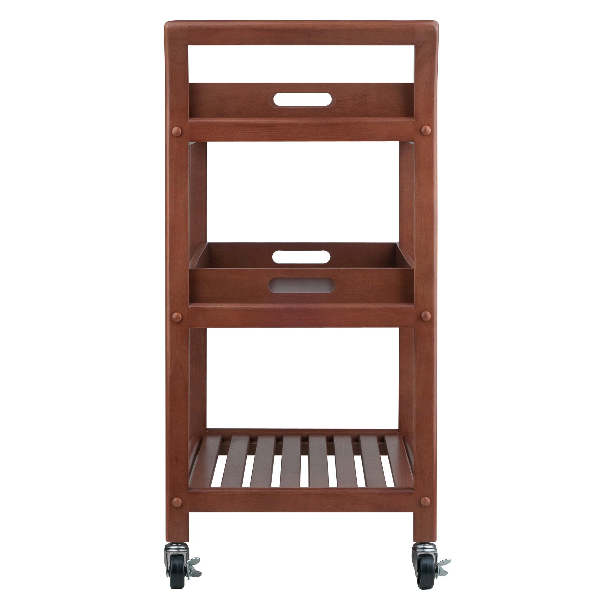 Skyline Decor Albert 33.27'' H x 24.8'' W Utility Cart with Wheels