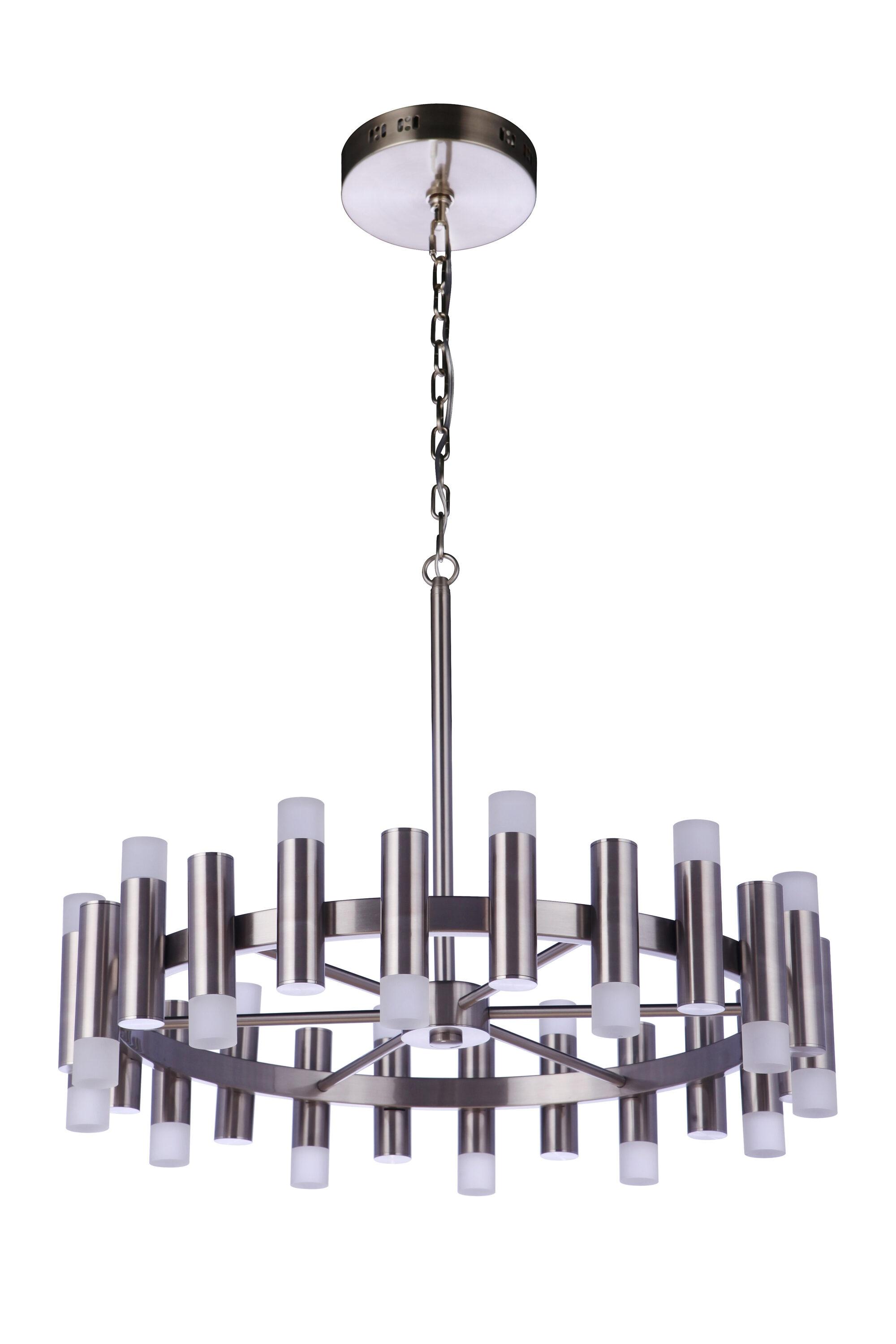 Craftmade Lighting Simple Lux 24 - Light Chandelier in  Brushed Polished Nickel