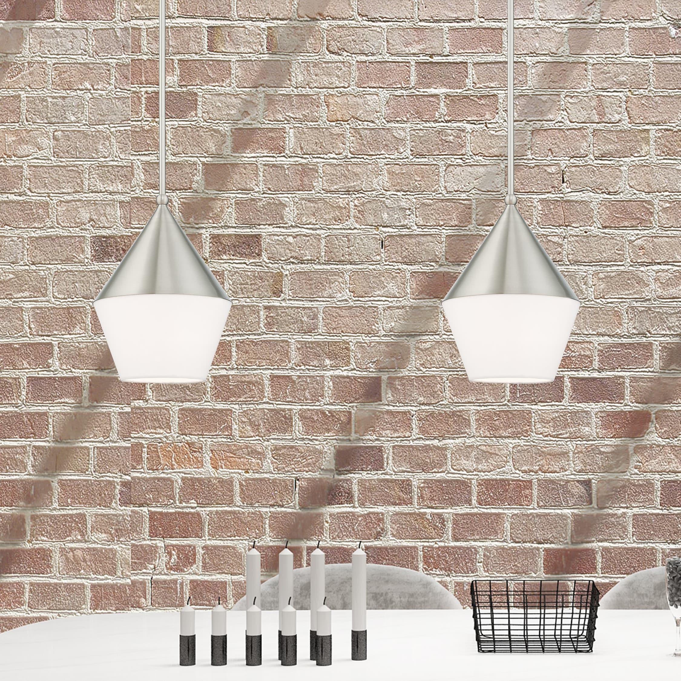 Livex Lighting Stockholm 1 - Light Pendant in  Brushed Nickel