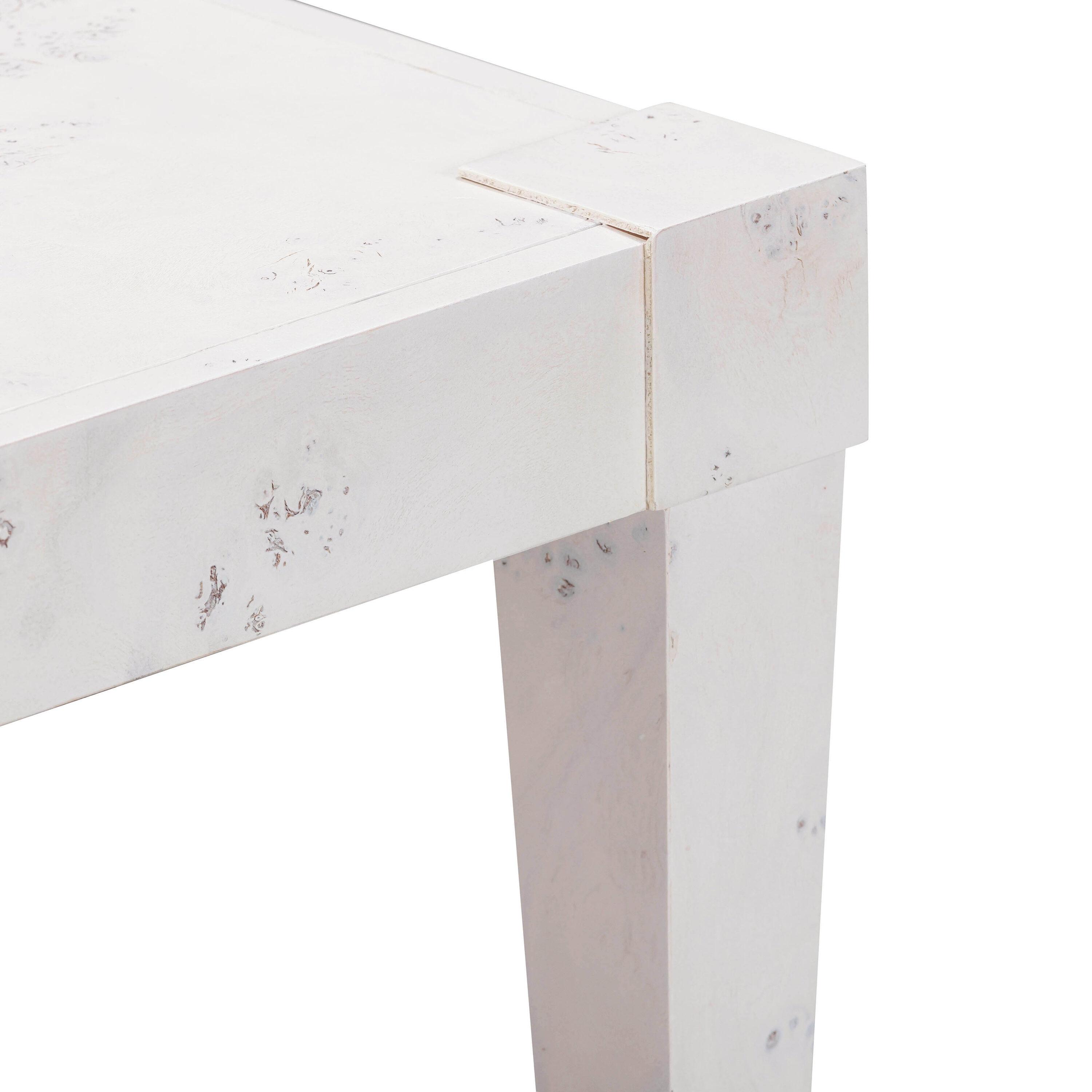TOV Furniture Brandyss White Burl Work Desk