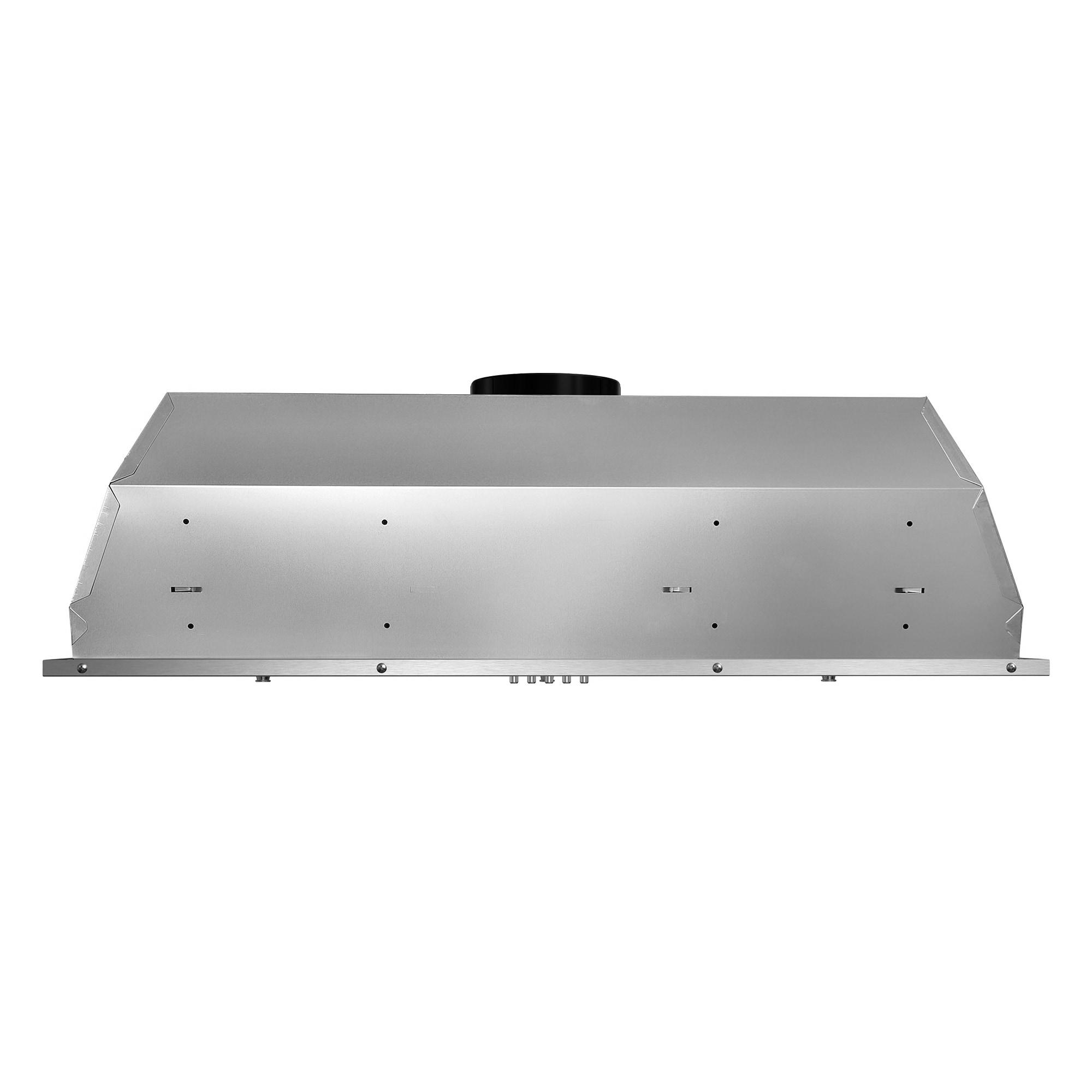 Cosmo 36 in. Insert Range Hood w/ Push Button Controls, 3-speed Fan, LED Lights and Permanent Filter