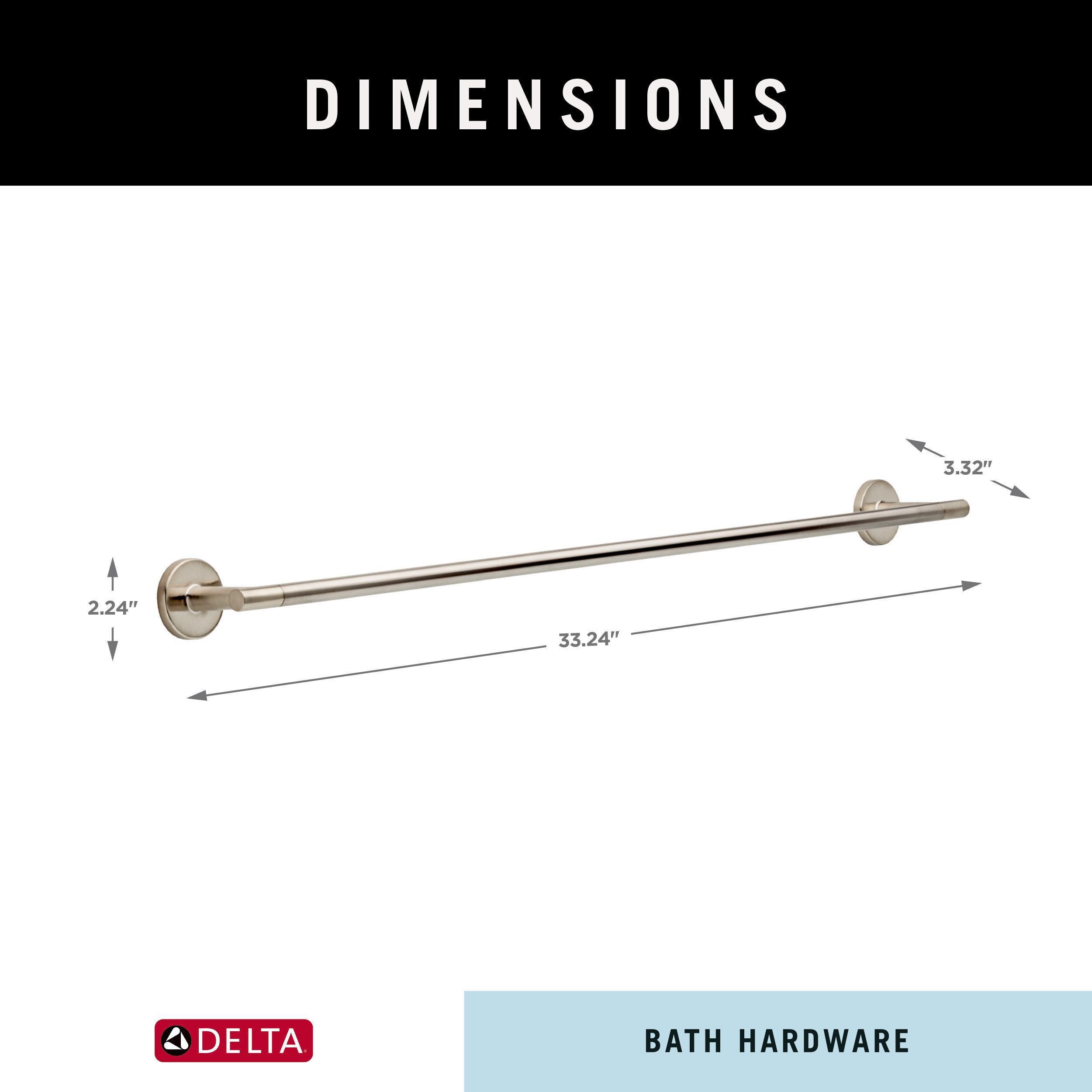 Trinsic 30 in. Wall Mount Towel Bar Bath Hardware Accessory