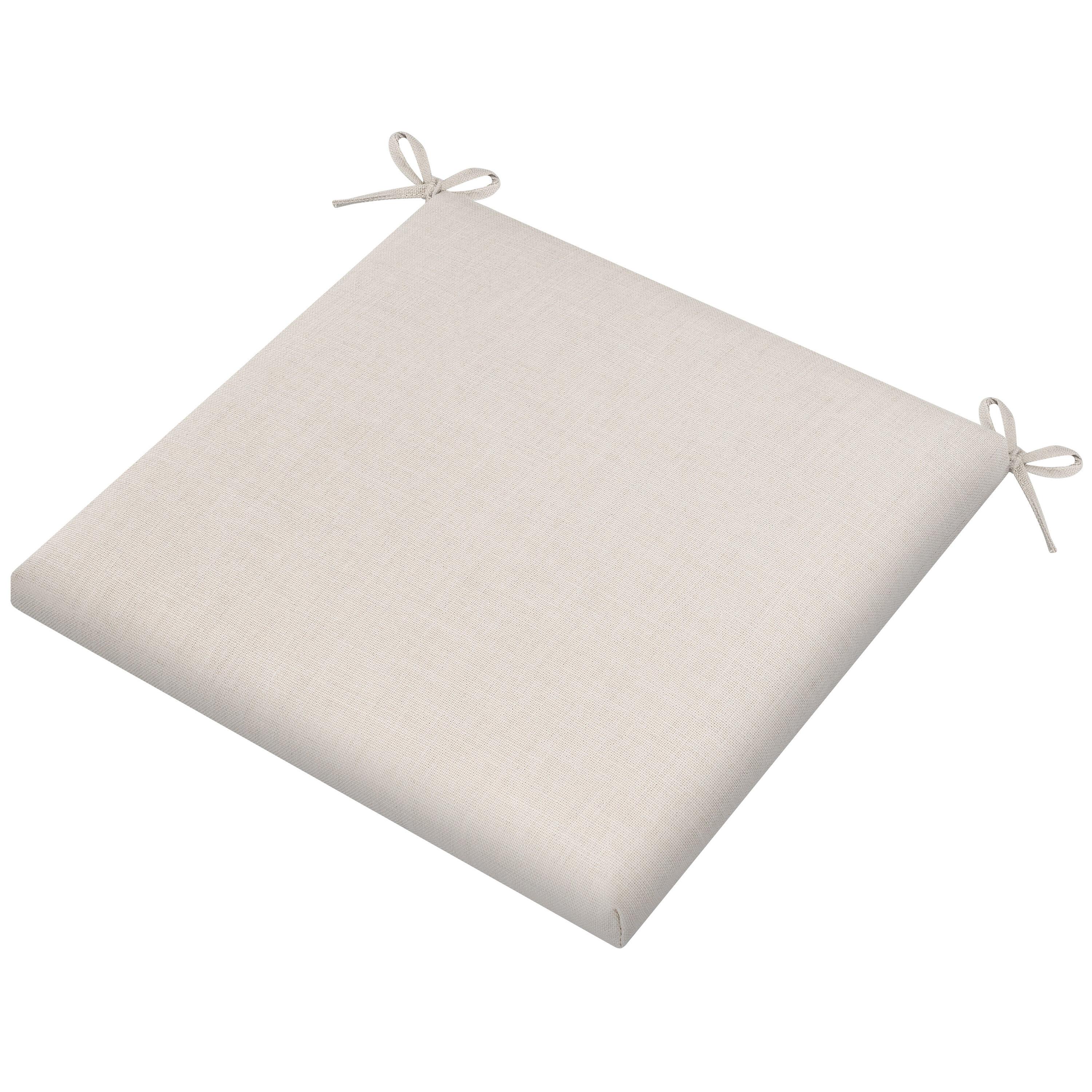 15 in. x 16 in. Outdoor Patio Chair Seat Cushion in Gray (2-Pack)