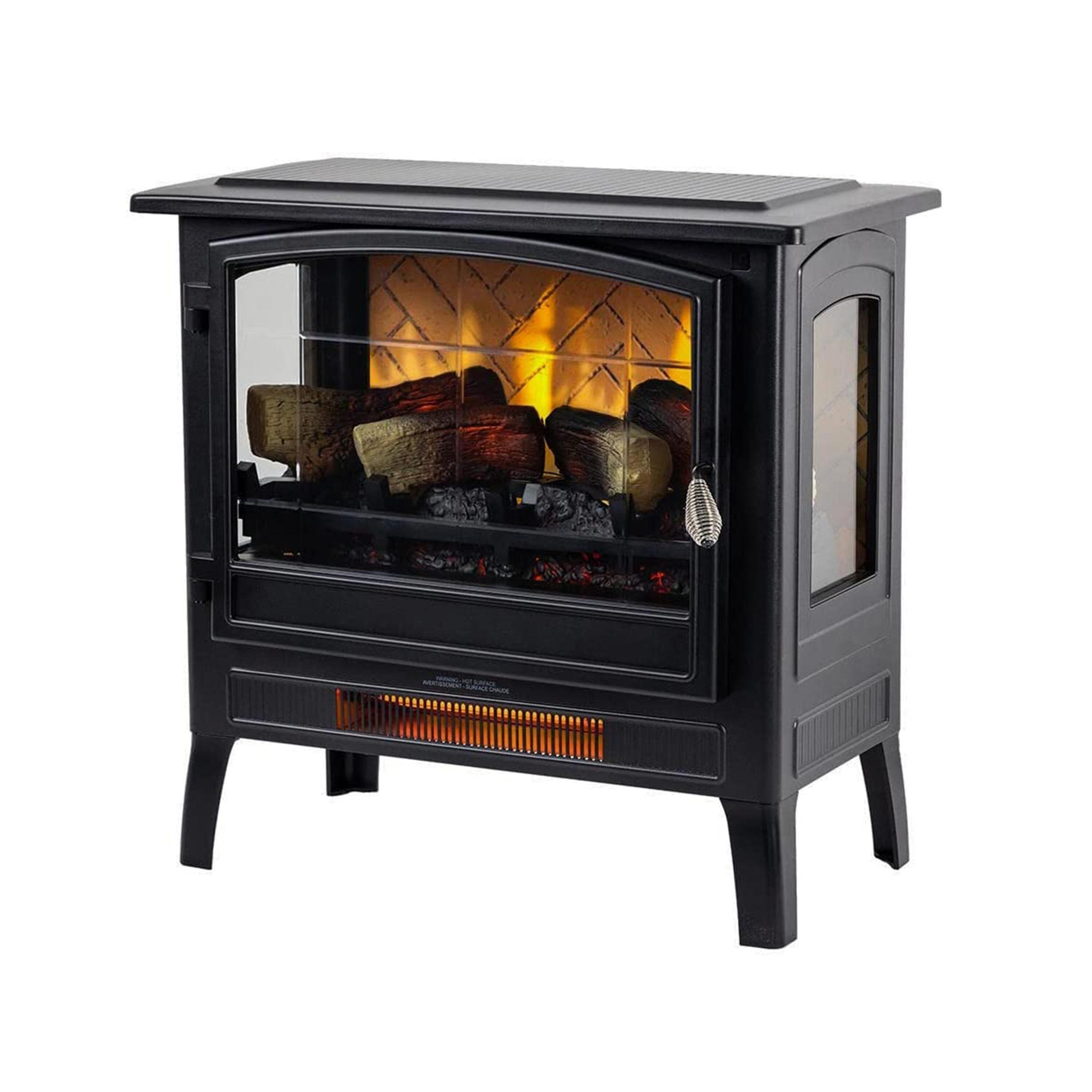 Country Living Smart Infrared Electric Fireplace Stove Heater, Alexa and Google Home Compatible