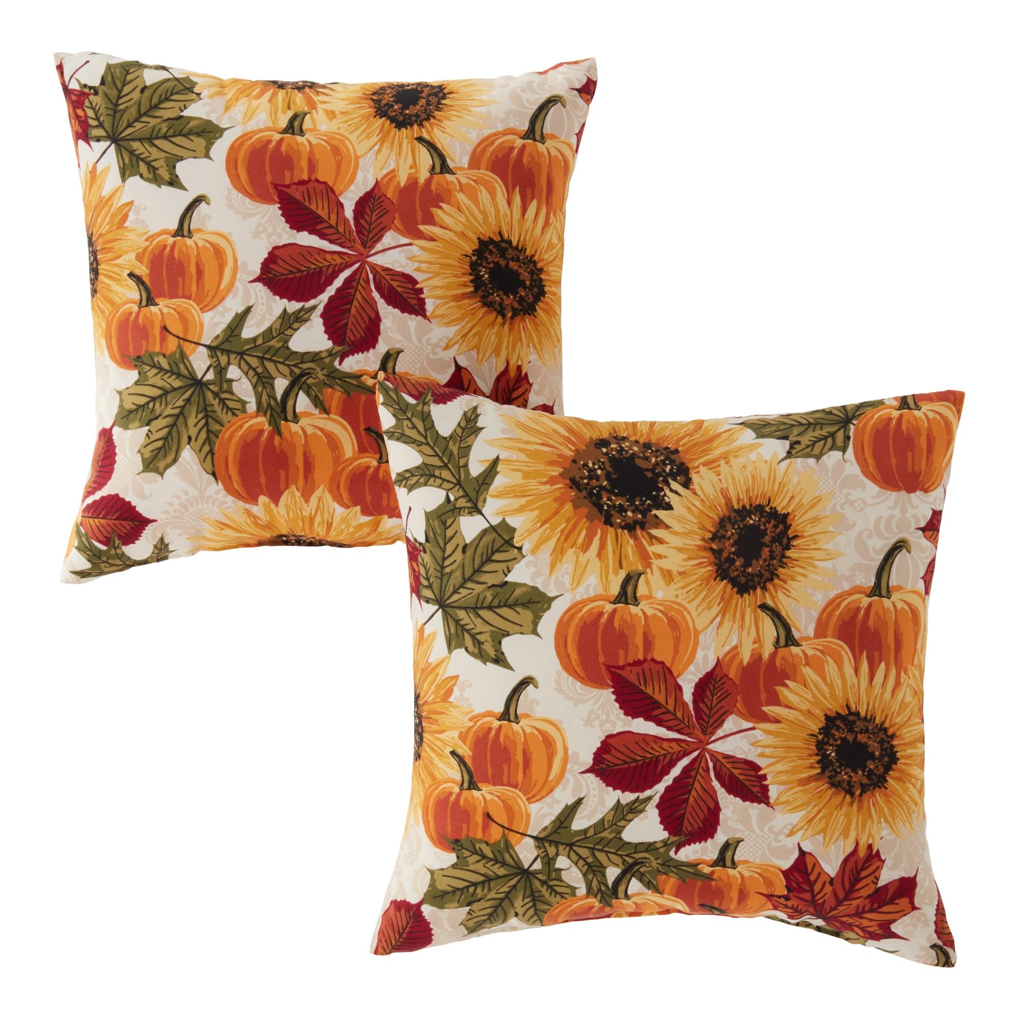 Indoor/Outdoor Reversible Throw Pillow