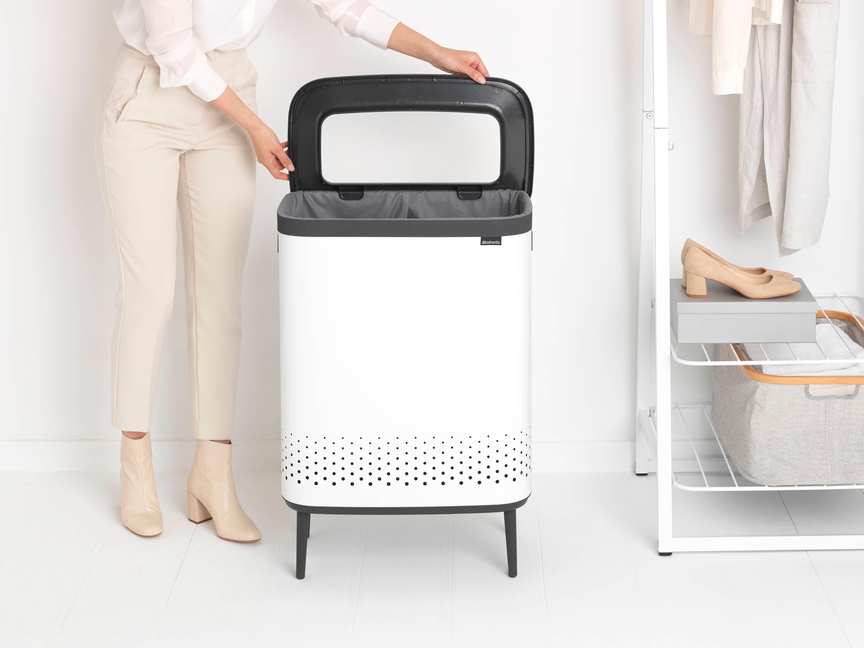 Brabantia Brabantia Bo Dual Compartment Laundry Hamper 2 x 11.9 Gallon (23.8 Gallon Capacity)