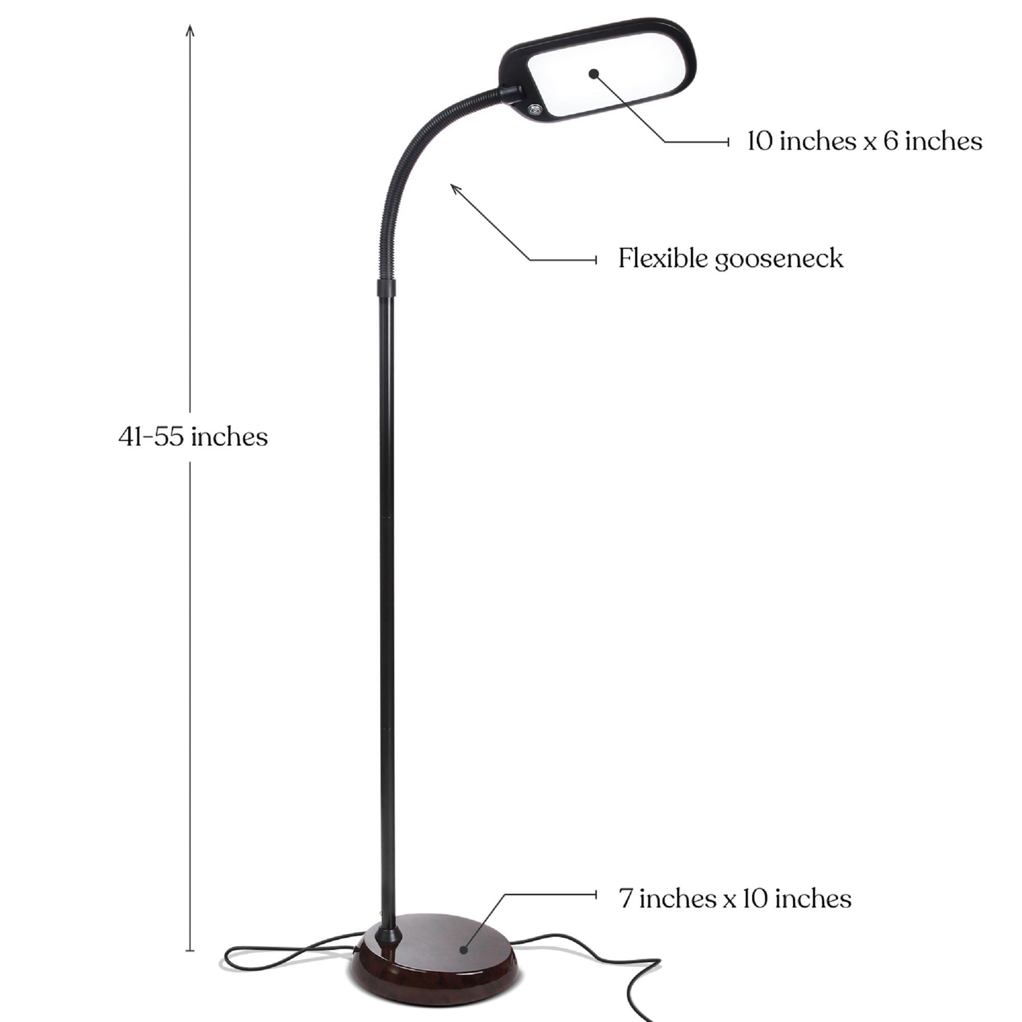 Brightech Litespan Slim 55 in. Industrial Dimmable LED Directional Task Floor Lamp