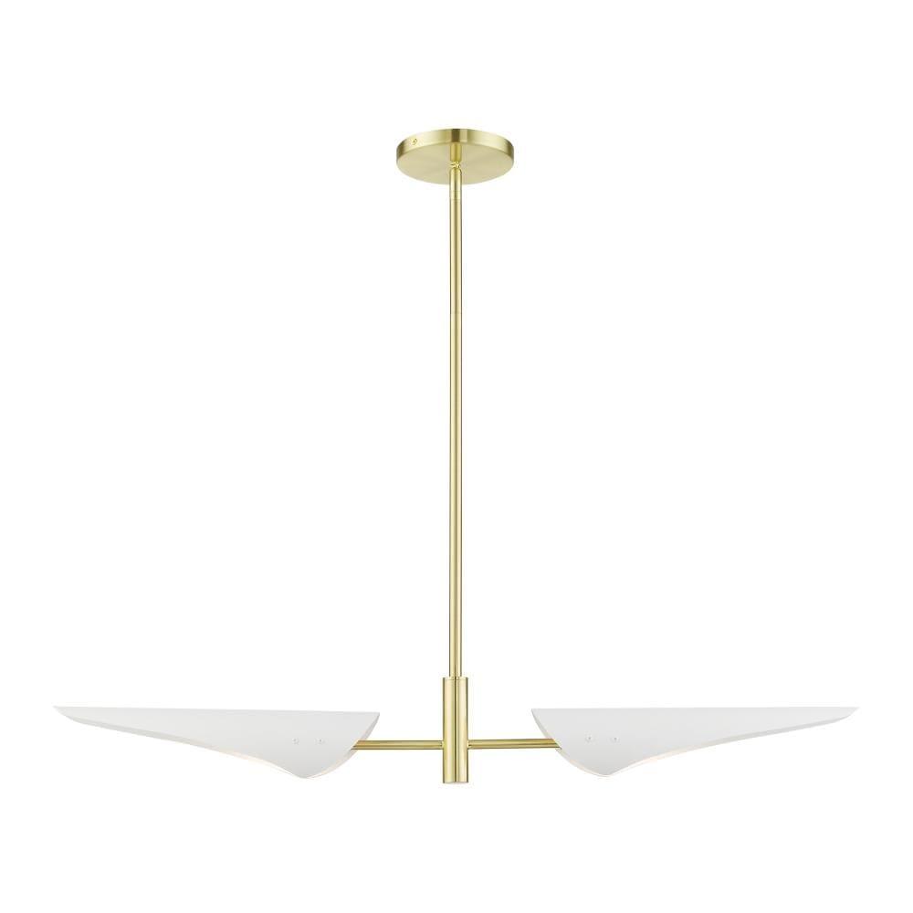 Livex Lighting Capistrano 2 - Light Chandelier in  Satin Brass