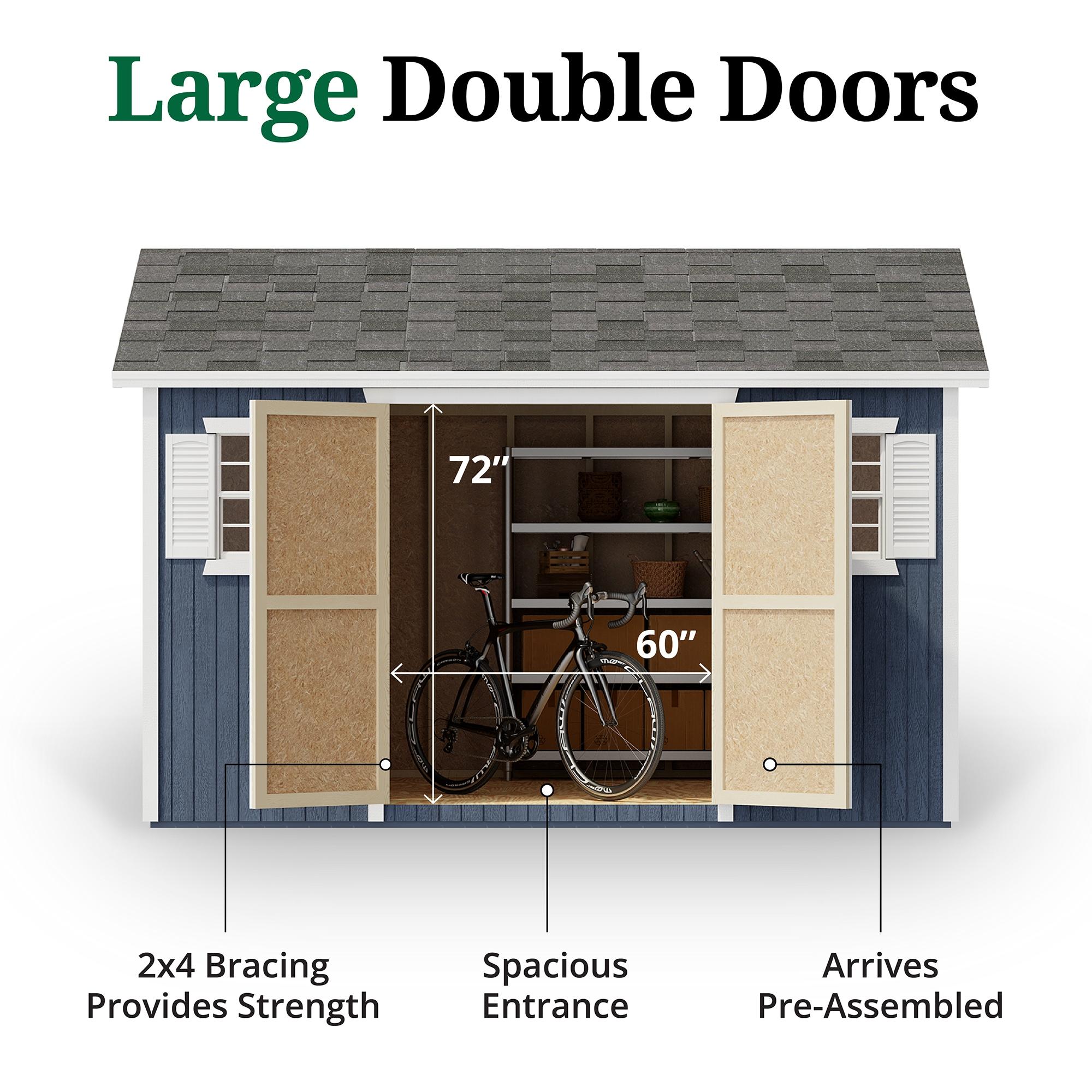Little Cottage Co. Classic Workshop Outdoor Wood Storage Shed