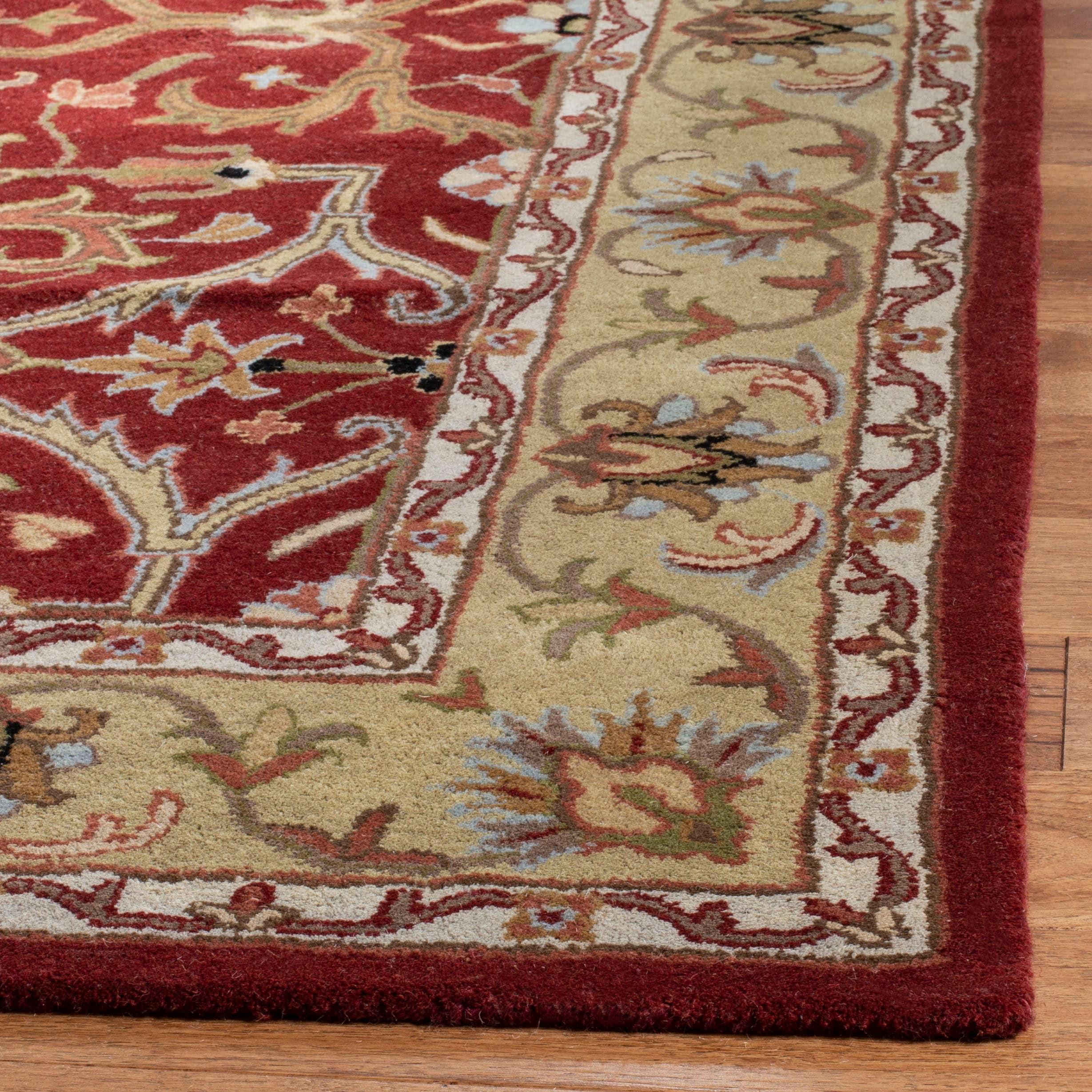 SAFAVIEH Heritage Oslo Traditional Wool Area Rug, Red/Gold, 8'3" x 11'