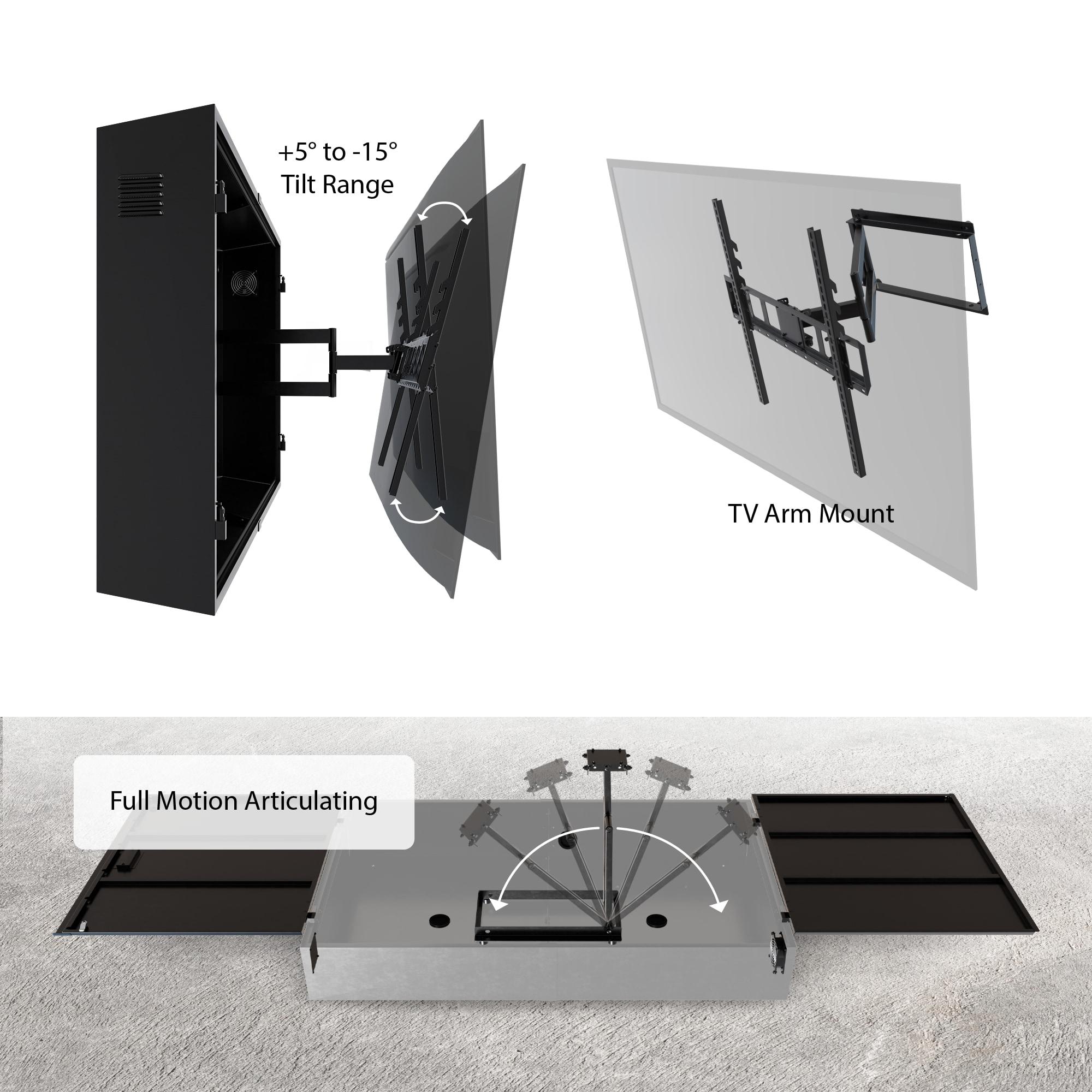 Storm Shell Pro Weatherproof 55" Outdoor TV Enclosure