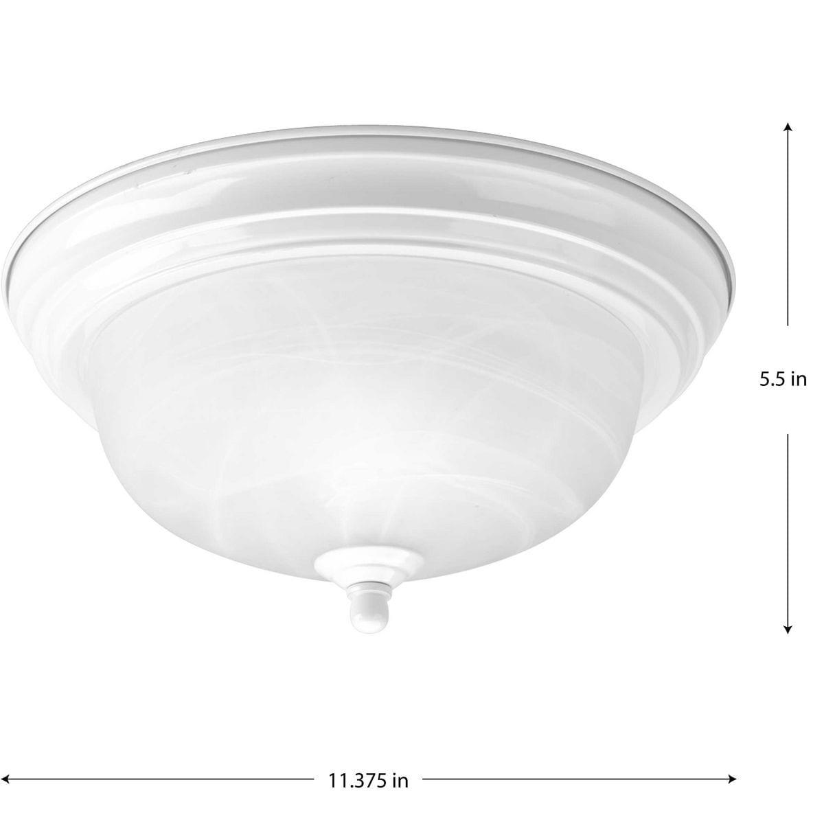 Alabaster Glass Flush Mount Light