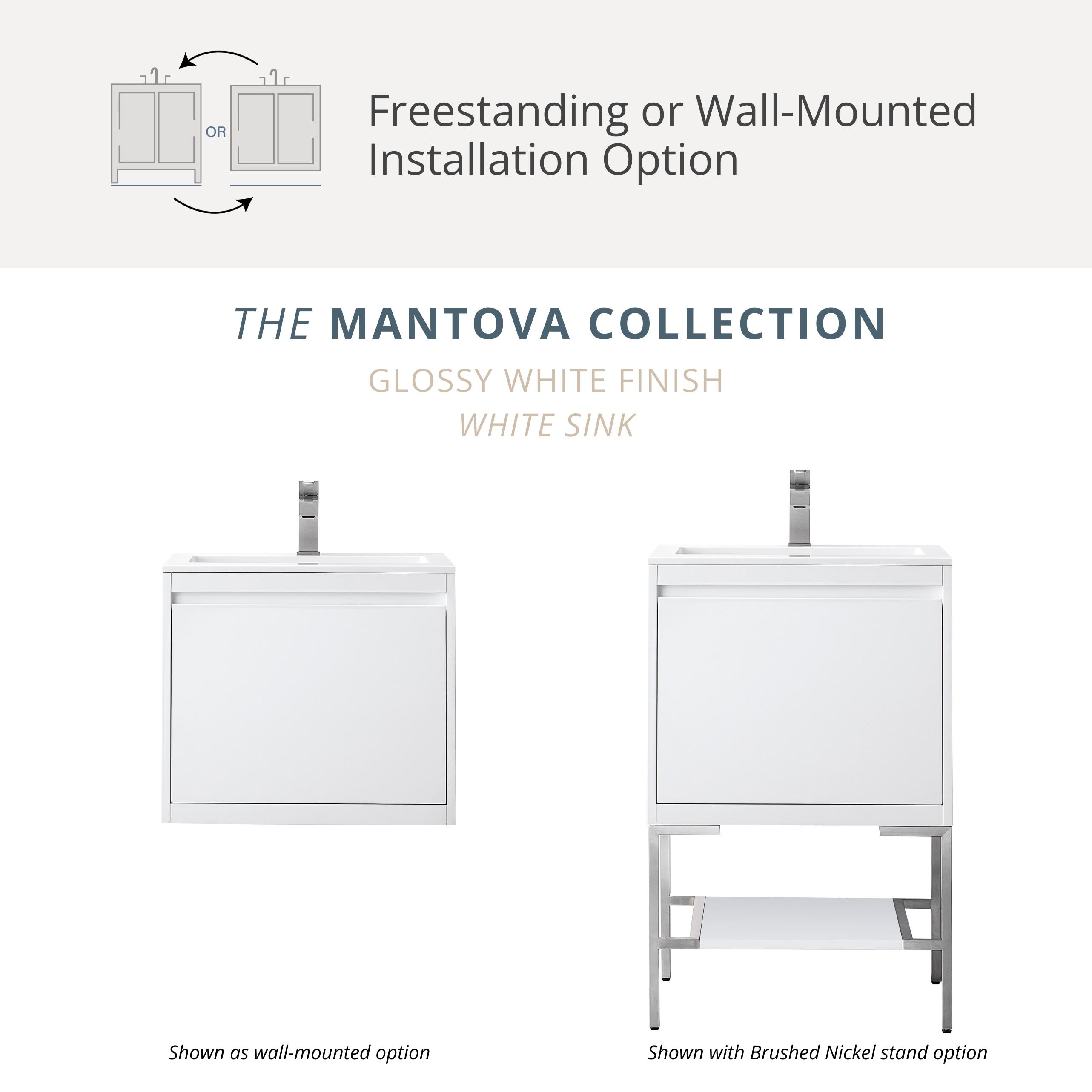 Mantova 35.4" Single Bathroom Vanity Base Only