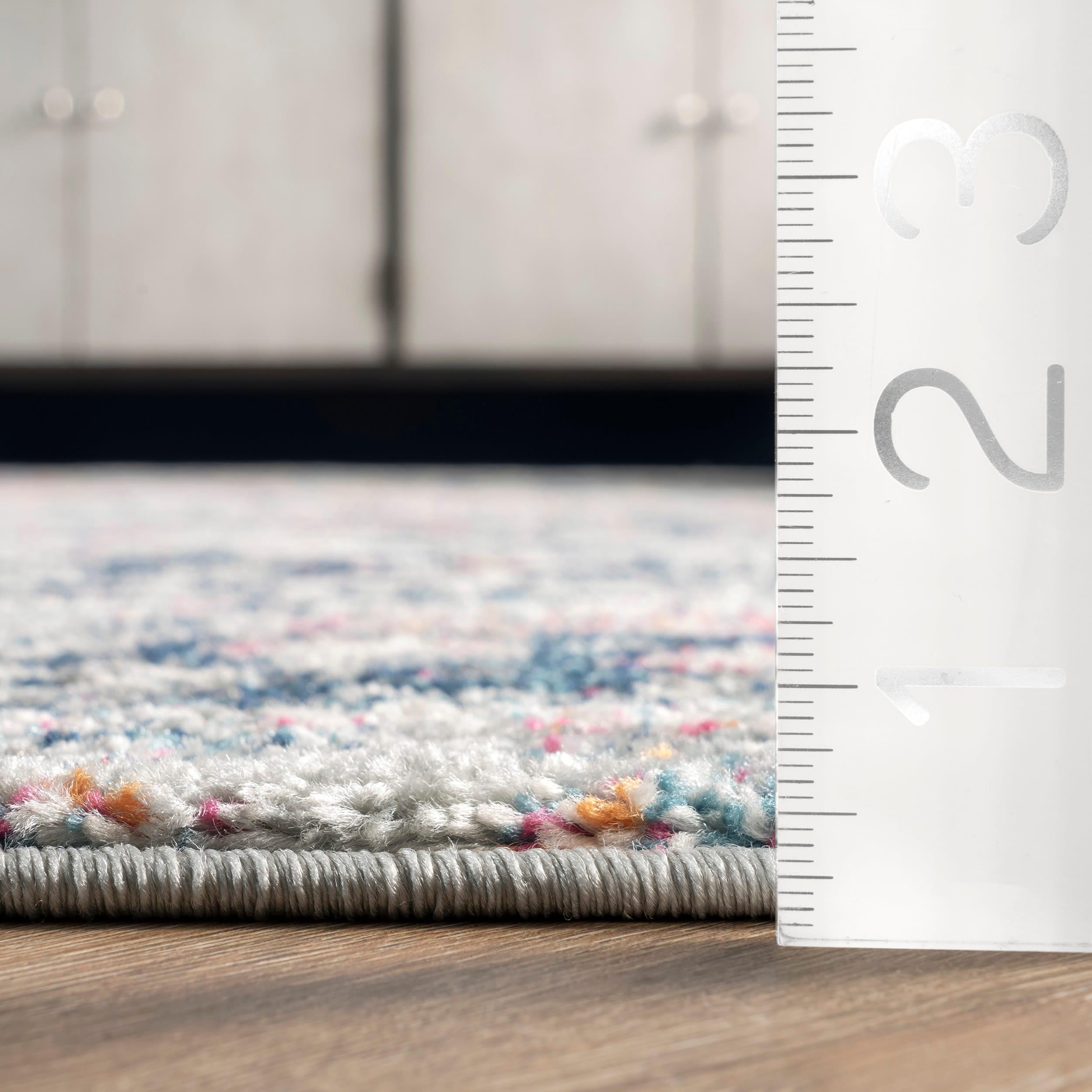 Nuloom Lilah Medallion 2x3 Accent Indoor Area Rug for Living Room Bedroom Dining Room Entryway Kitchen, Blue/Multicolor