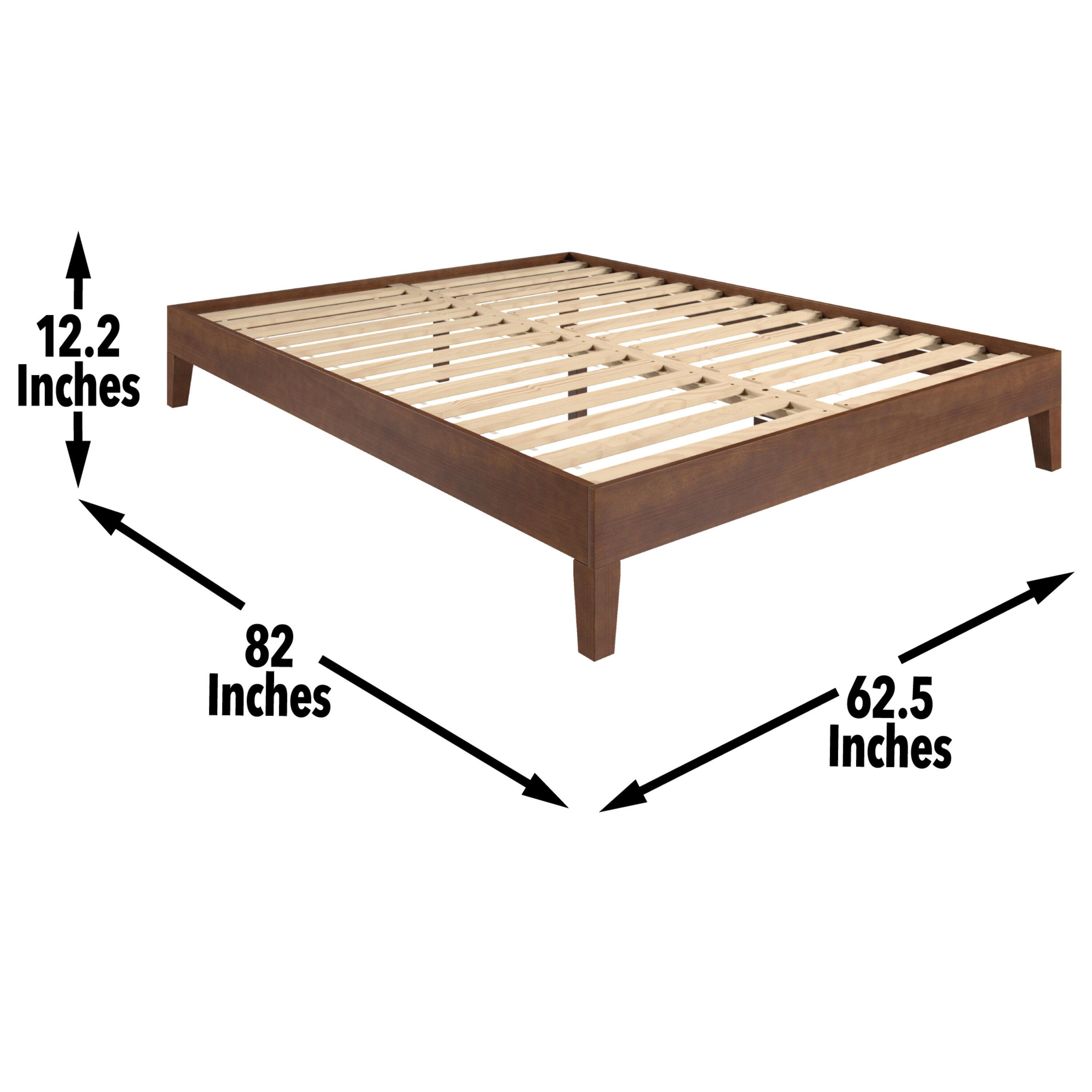 Queen Nix Platform Bed Natural - Steve Silver Co.: Pine Frame, No Box Spring Needed, Max 650 lbs