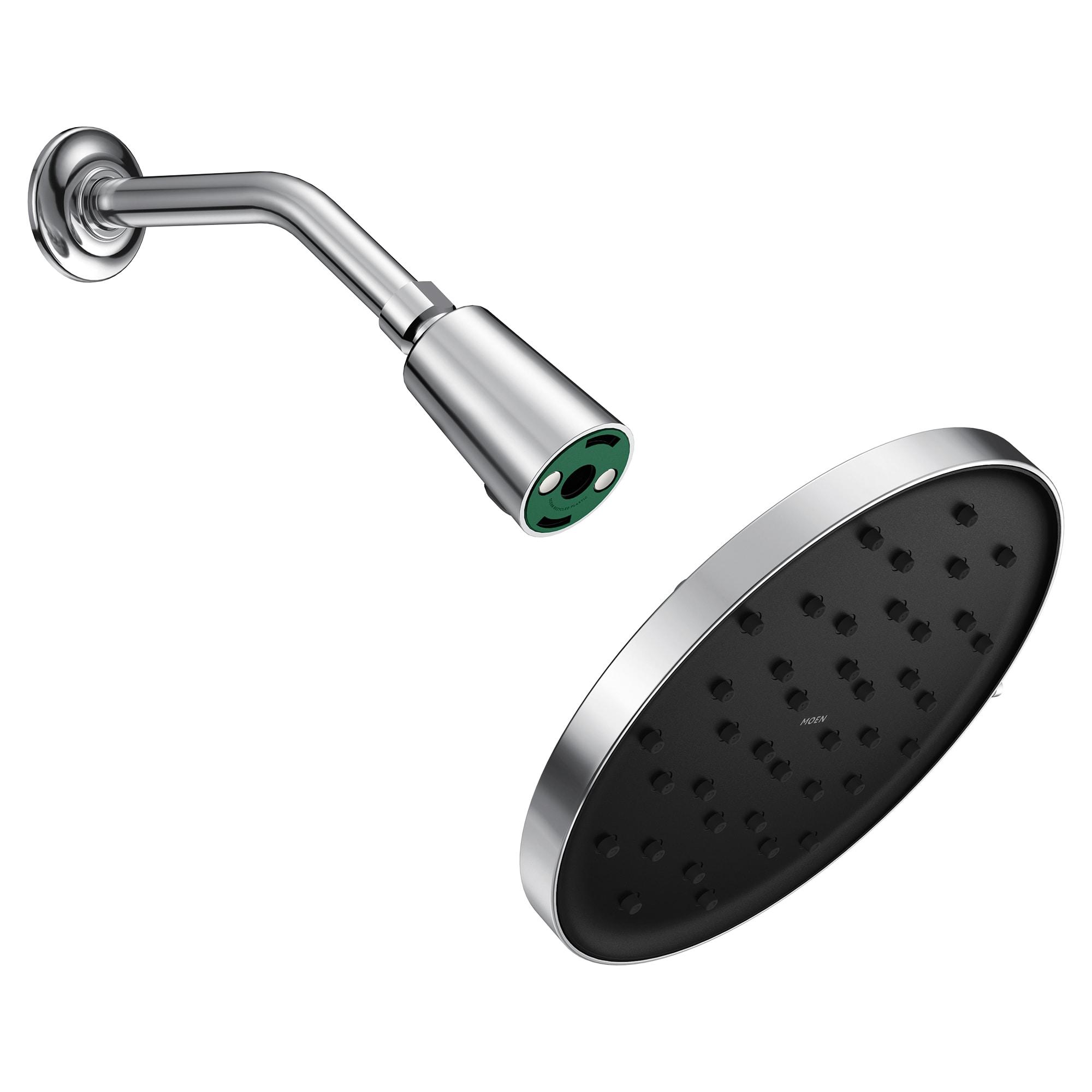 MOEN Verso Magnetix 8-Spray Patterns with 1.75 GPM 9 in. Wall Mount Fixed Shower Head in Chrome, Grey