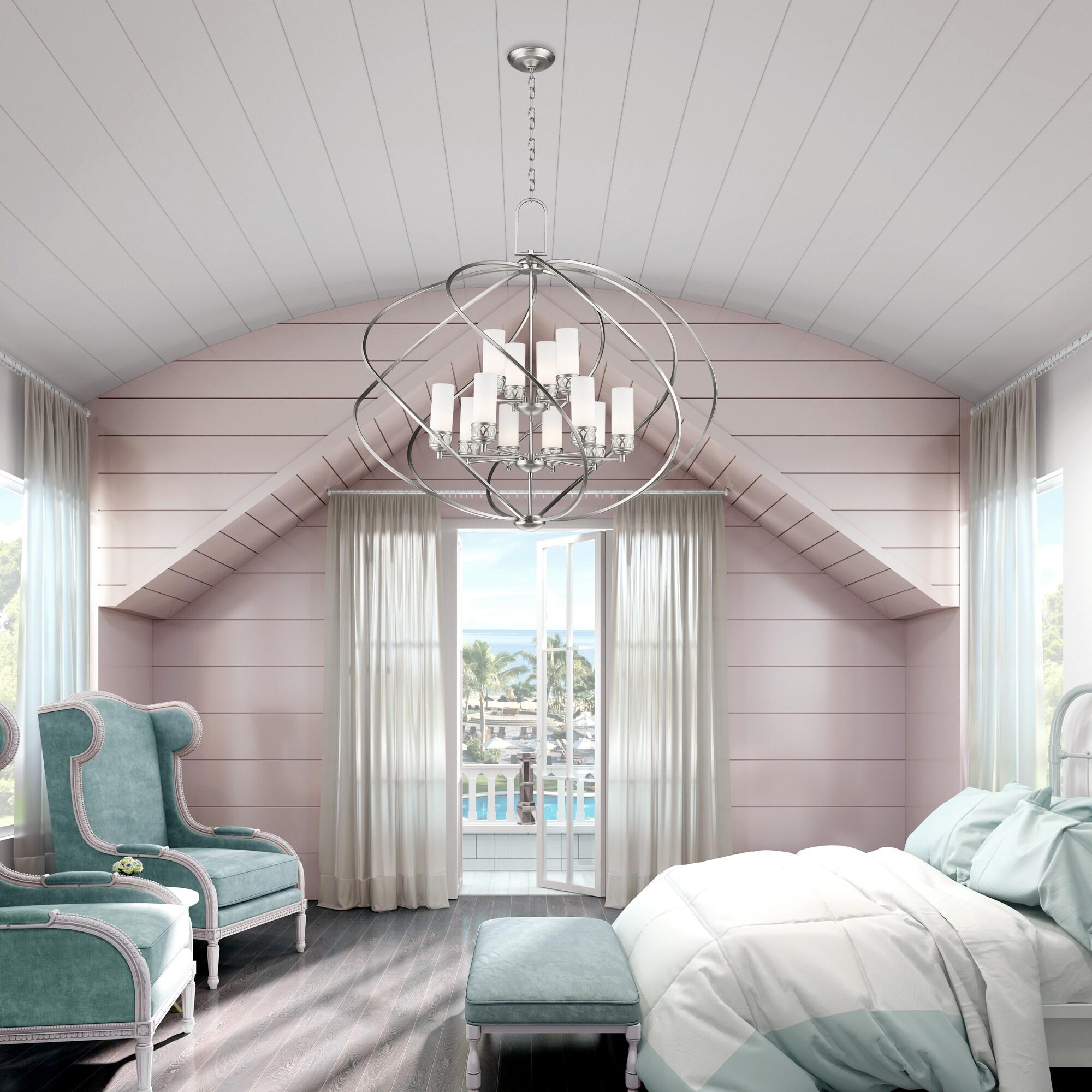 Livex Lighting Westfield Foyer Chandelier in Brushed Nickel