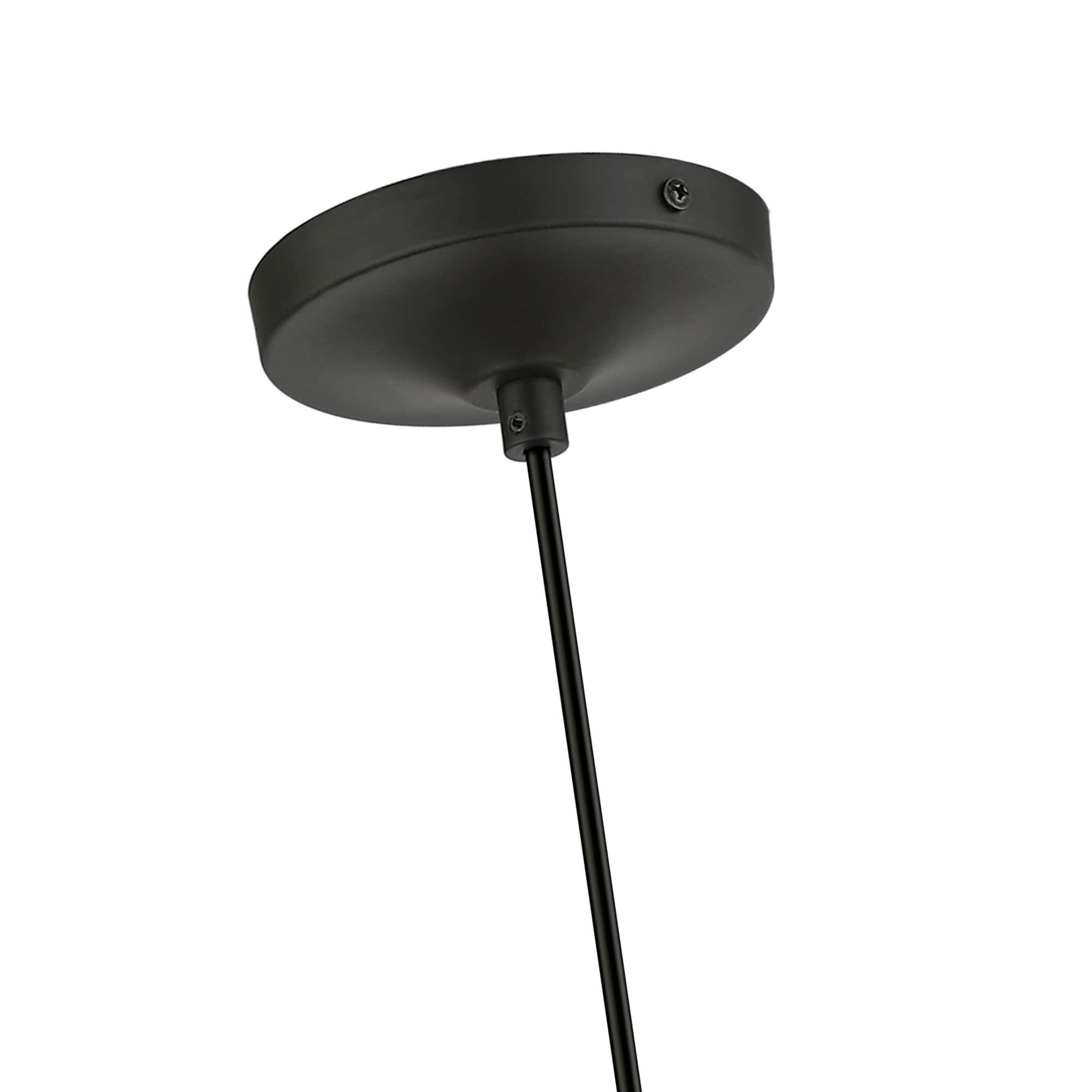 Livex Lighting Avondale 1 - Light Pendant in  Black/Brushed Nickel