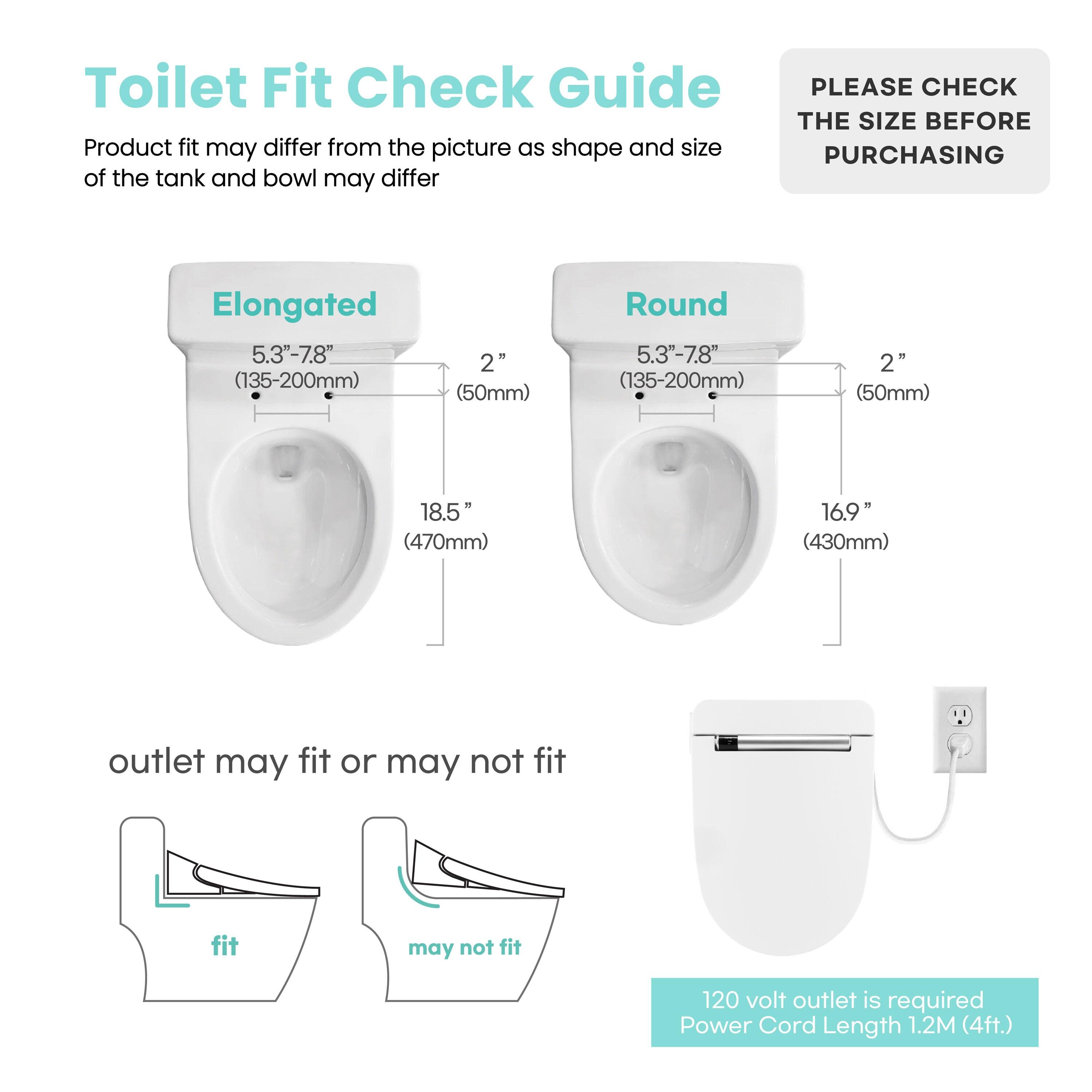 Stylement Electric Bidet Seat, Elongated Toilet in White, Remote, Deodorizer, Stainless Nozzle, UV LED, Made in Korea