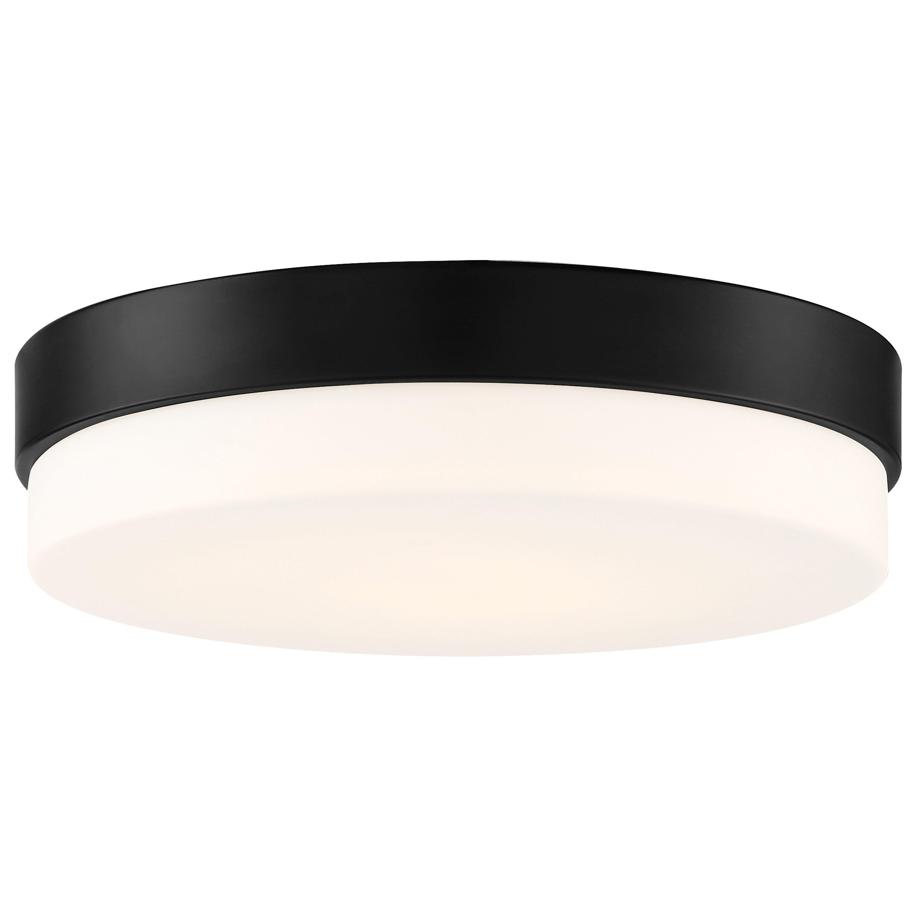 Access Lighting Roma 1 - Light Flush Mount in  Matte Black