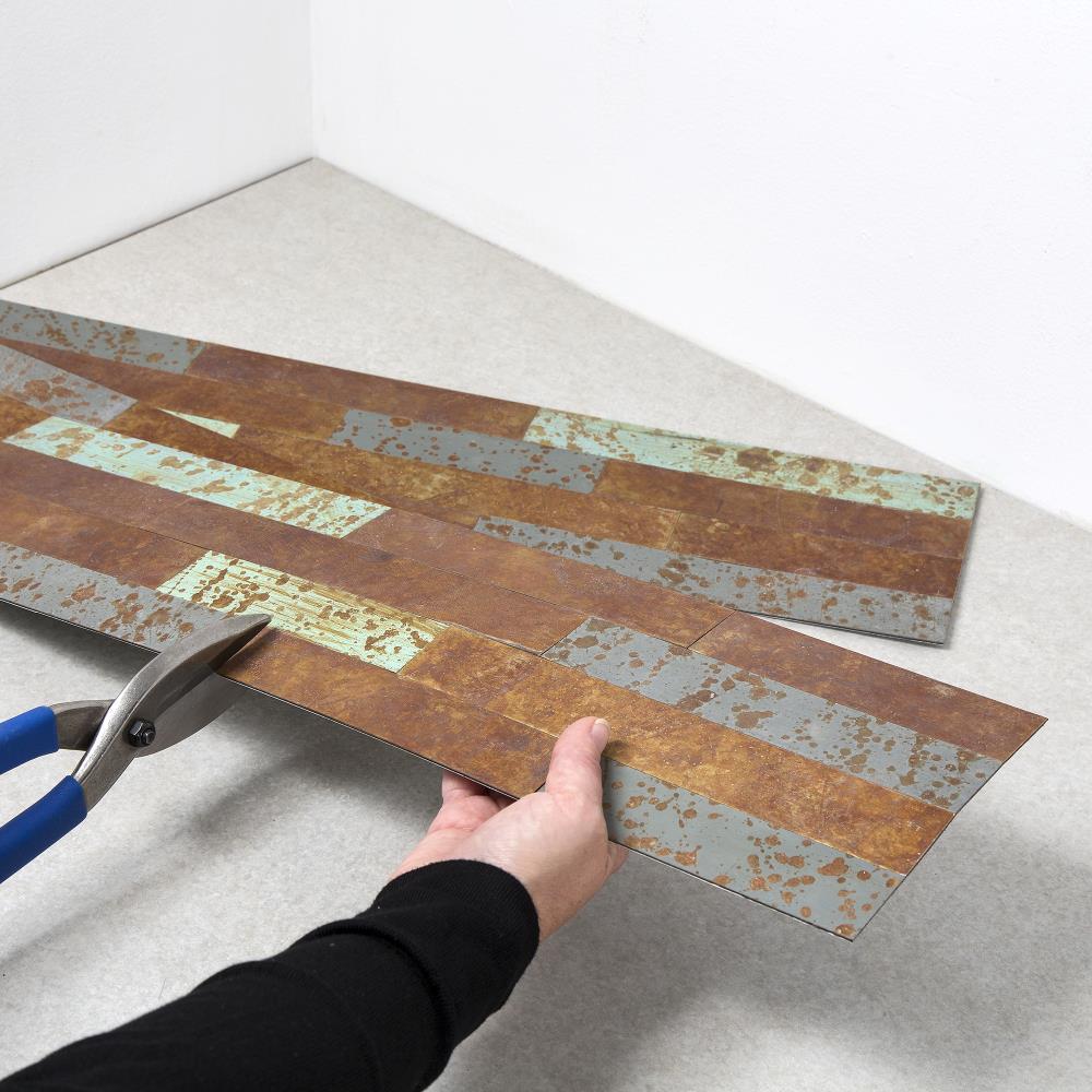 Metal Peel and Stick Mosaic Tile