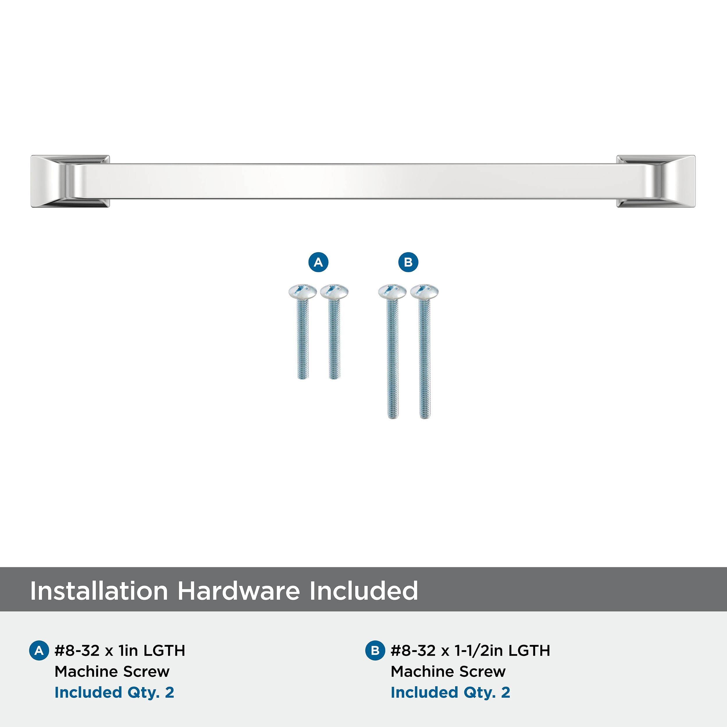 Amerock Westerly 6-5/16 inch (160mm) Center-to-Center Polished Chrome Cabinet Pull