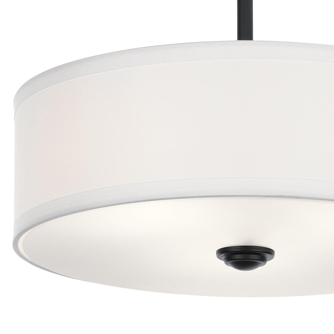 Kichler Lighting Shailene 3 - Light Semi-Flush Mount in  Black