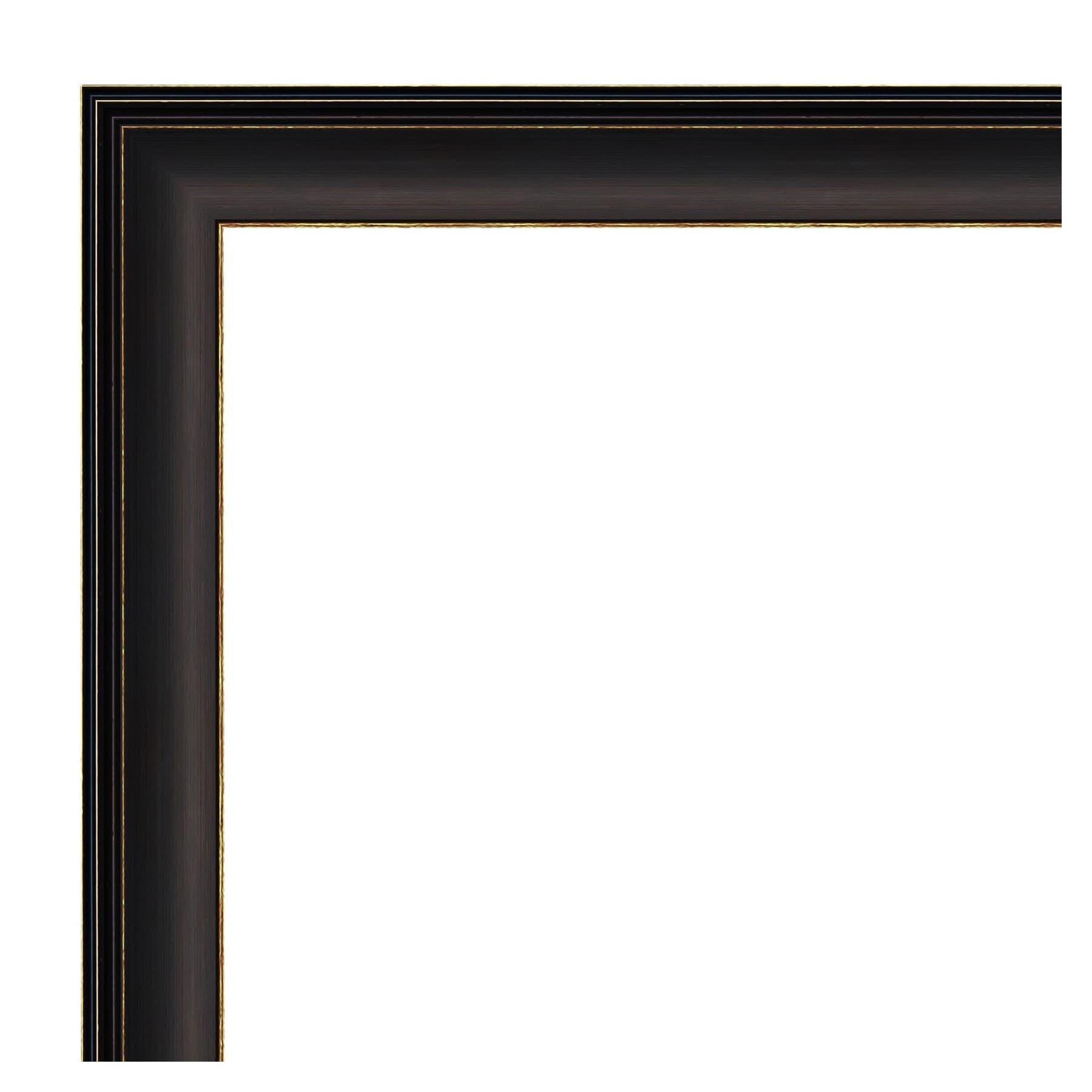 32" x 26" Trio Framed Wall Mirror Oil Rubbed Bronze - Amanti Art: Beveled, No Assembly Required