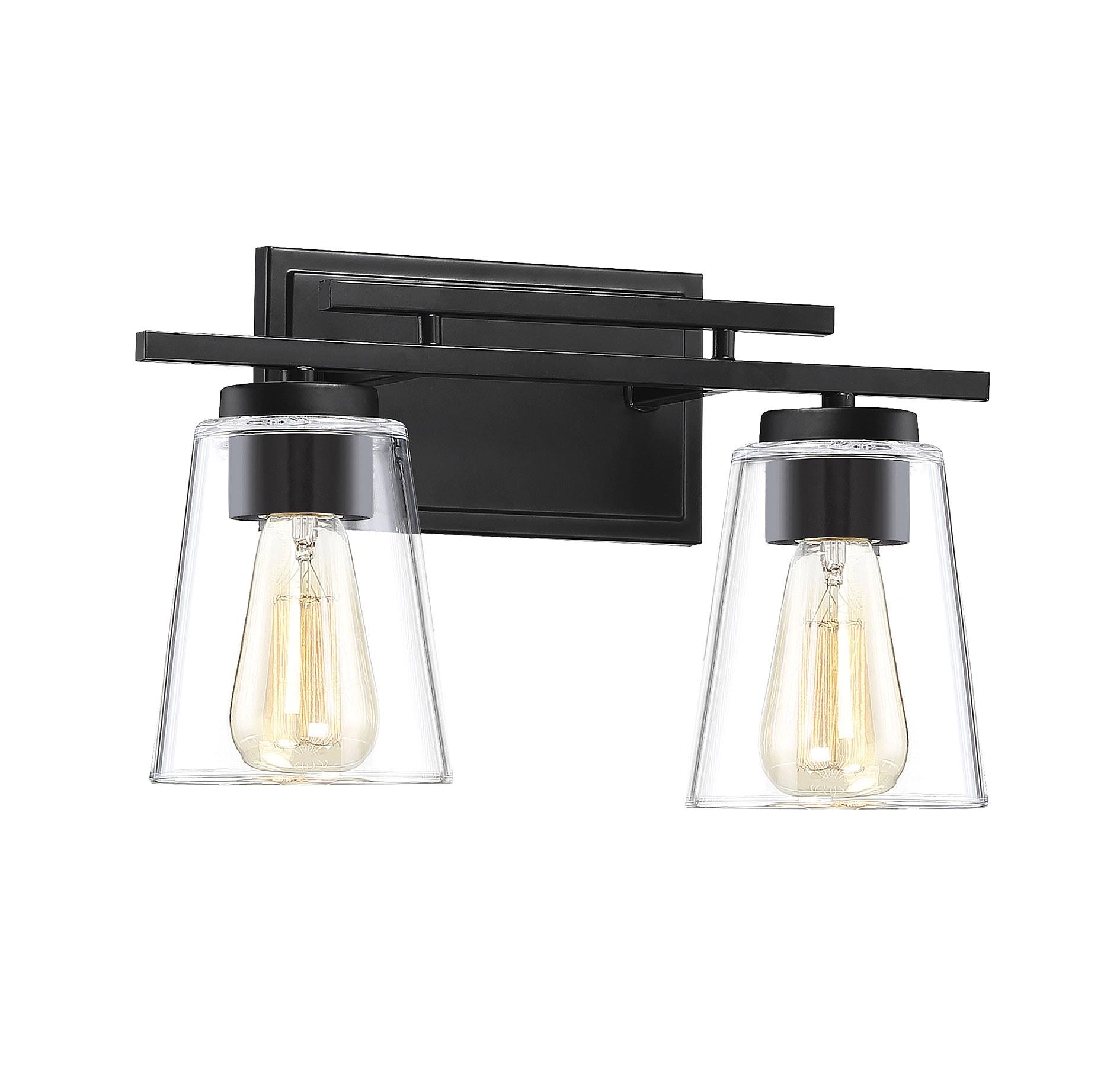 Savoy House Calhoun 2 - Light Vanity in  Black