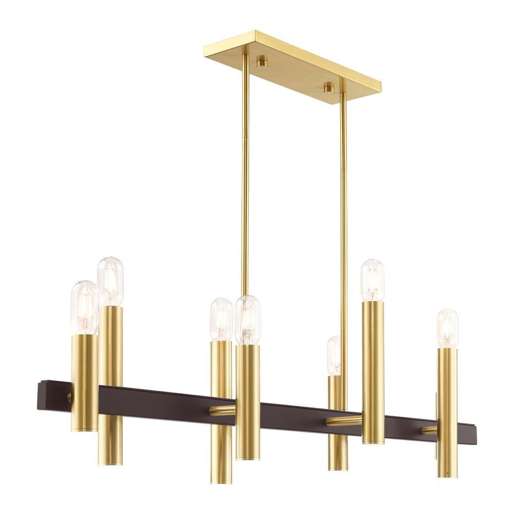 Livex Lighting Helsinki 8 - Light Chandelier in  Satin Brass/Bronze