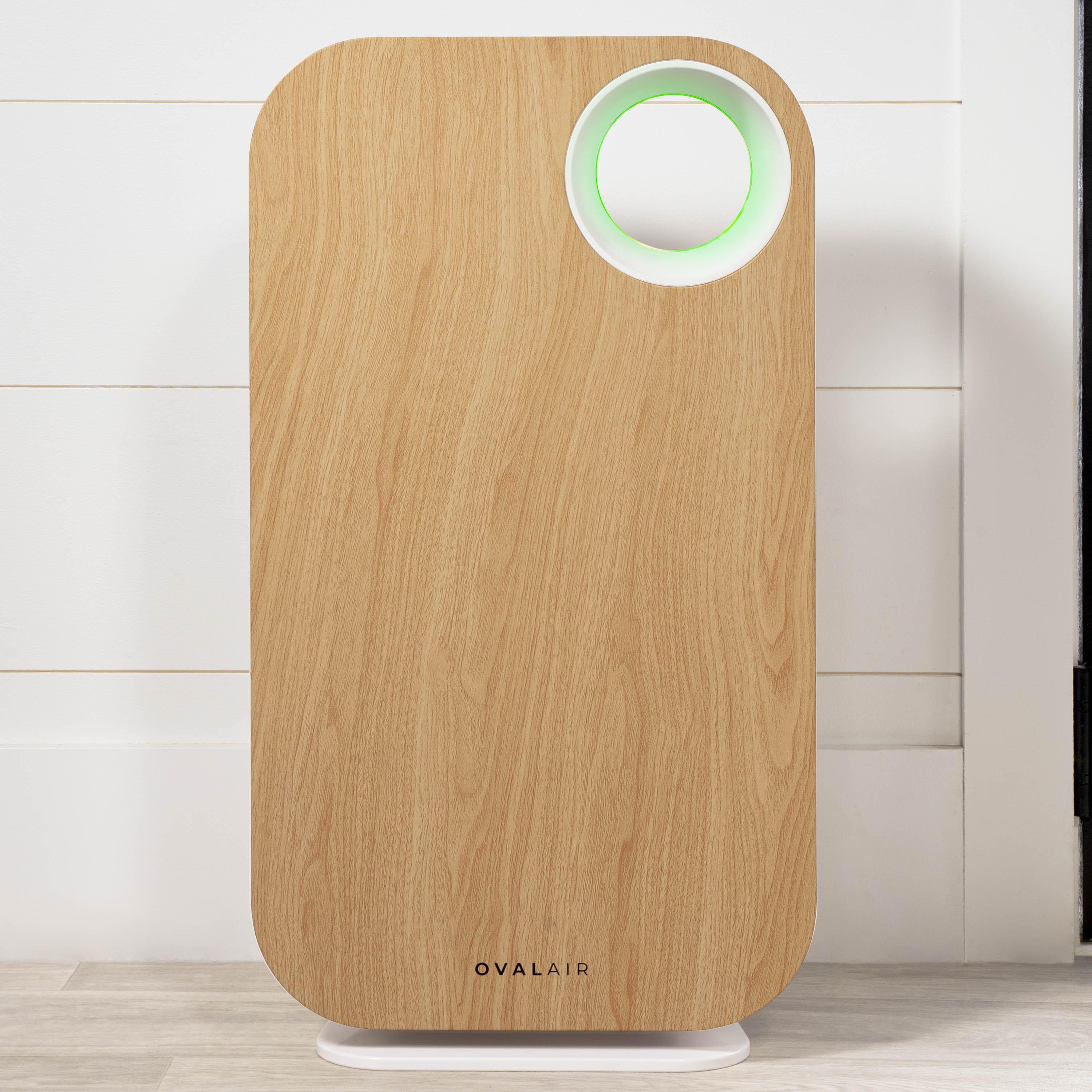 OVAL AIR OVAL AIR 3-Stage H13 True HEPA 5-in-1 Air Purifier reduces Allergies, Asthma, Pets, Odor, Smoke